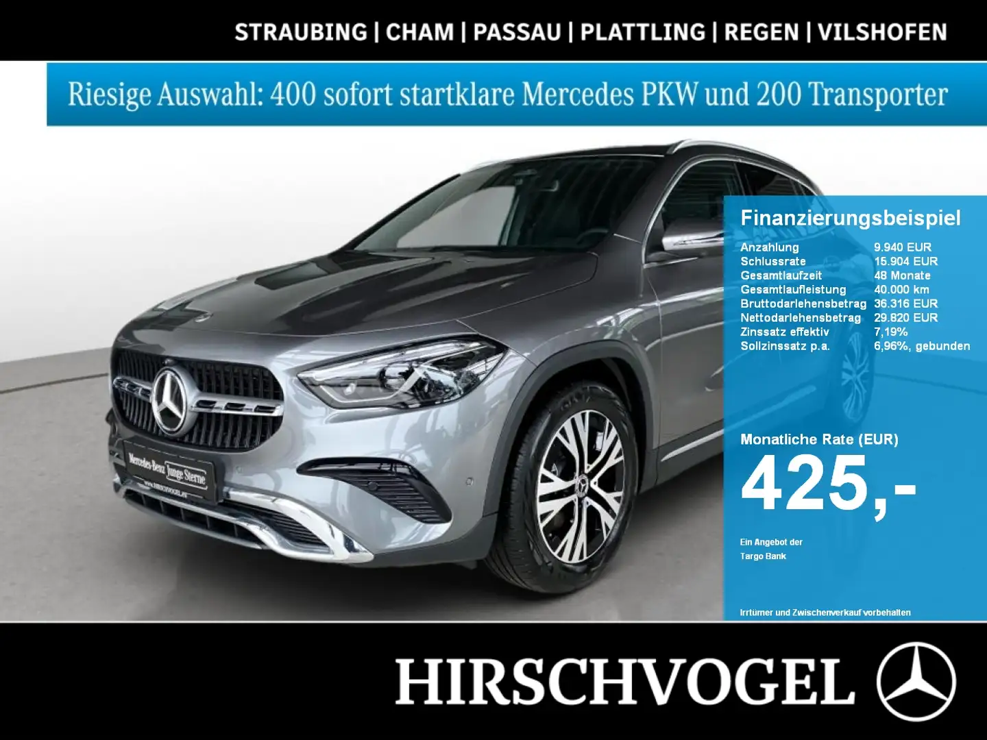Mercedes-Benz GLA 180 Progressive Line+AHK+DISTR+KEYLESS+360°K Grau - 1