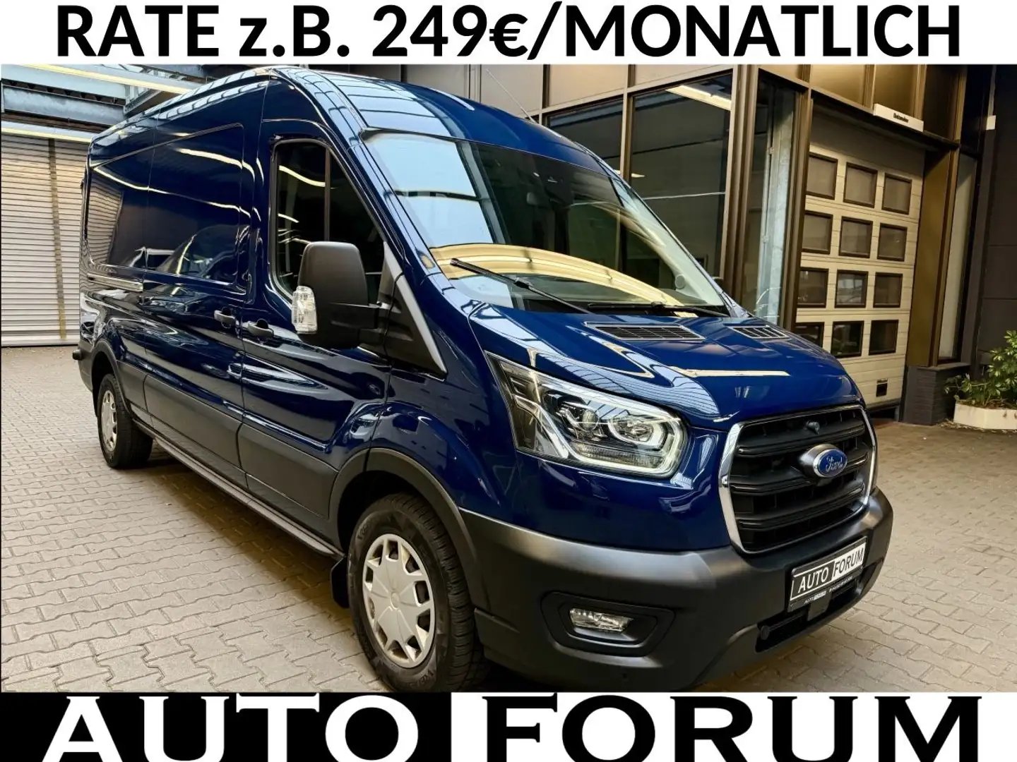 Ford Transit 2.0 D L3H2 3,5t AUTOMATIK AHK KLIMA CAM Blau - 1