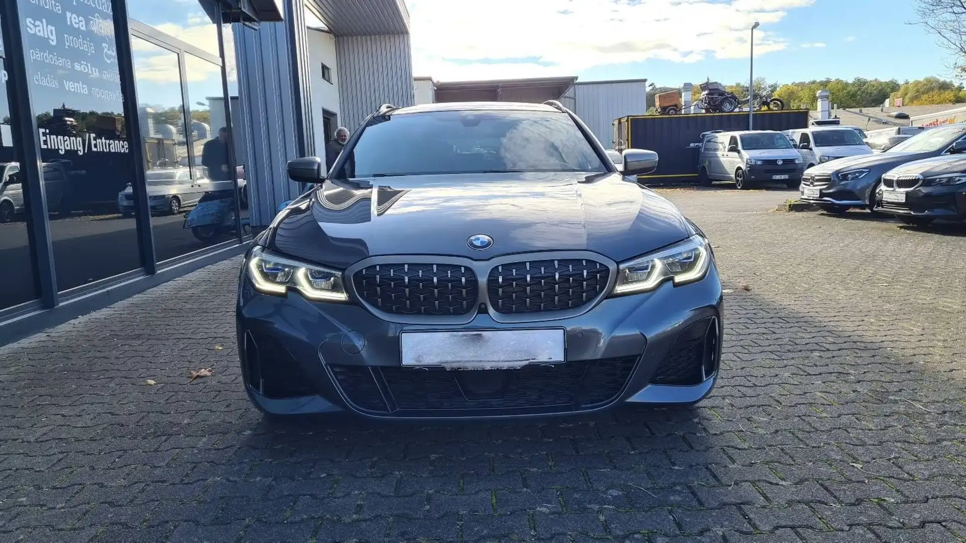 BMW 340 M340d xDr Touring - ACC*Laser*360°*Pano*Affich.tetehaute Gris - 2