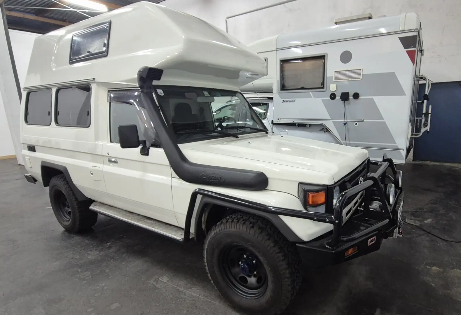Toyota Land Cruiser Landcruiser , HZJ78, 4,2, Camper Weiß - 1