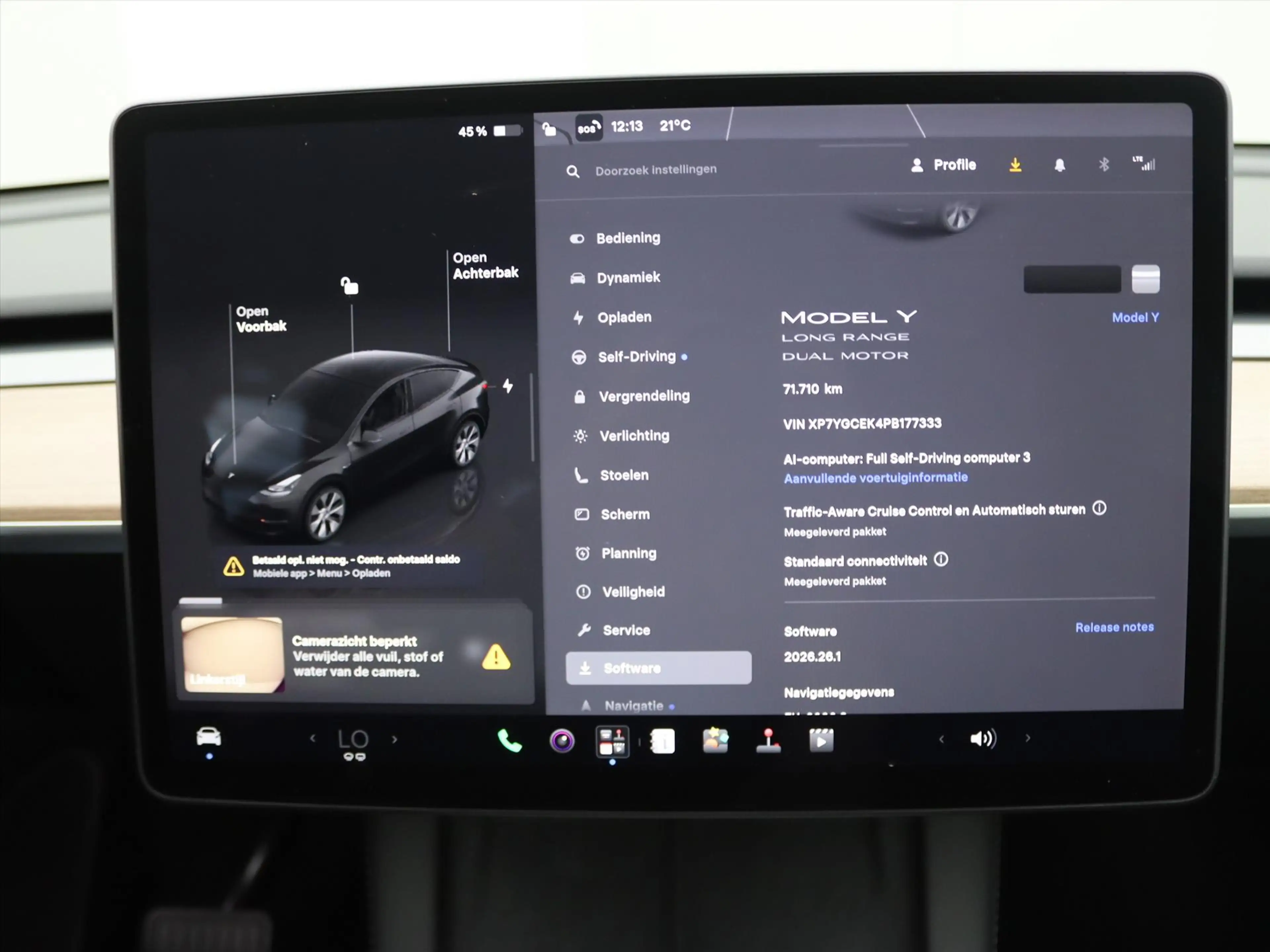 Tesla Model Y Long Range AWD 75kWh 351pk 93.3% SoH [ TREKHAAK+AM — photo 34
