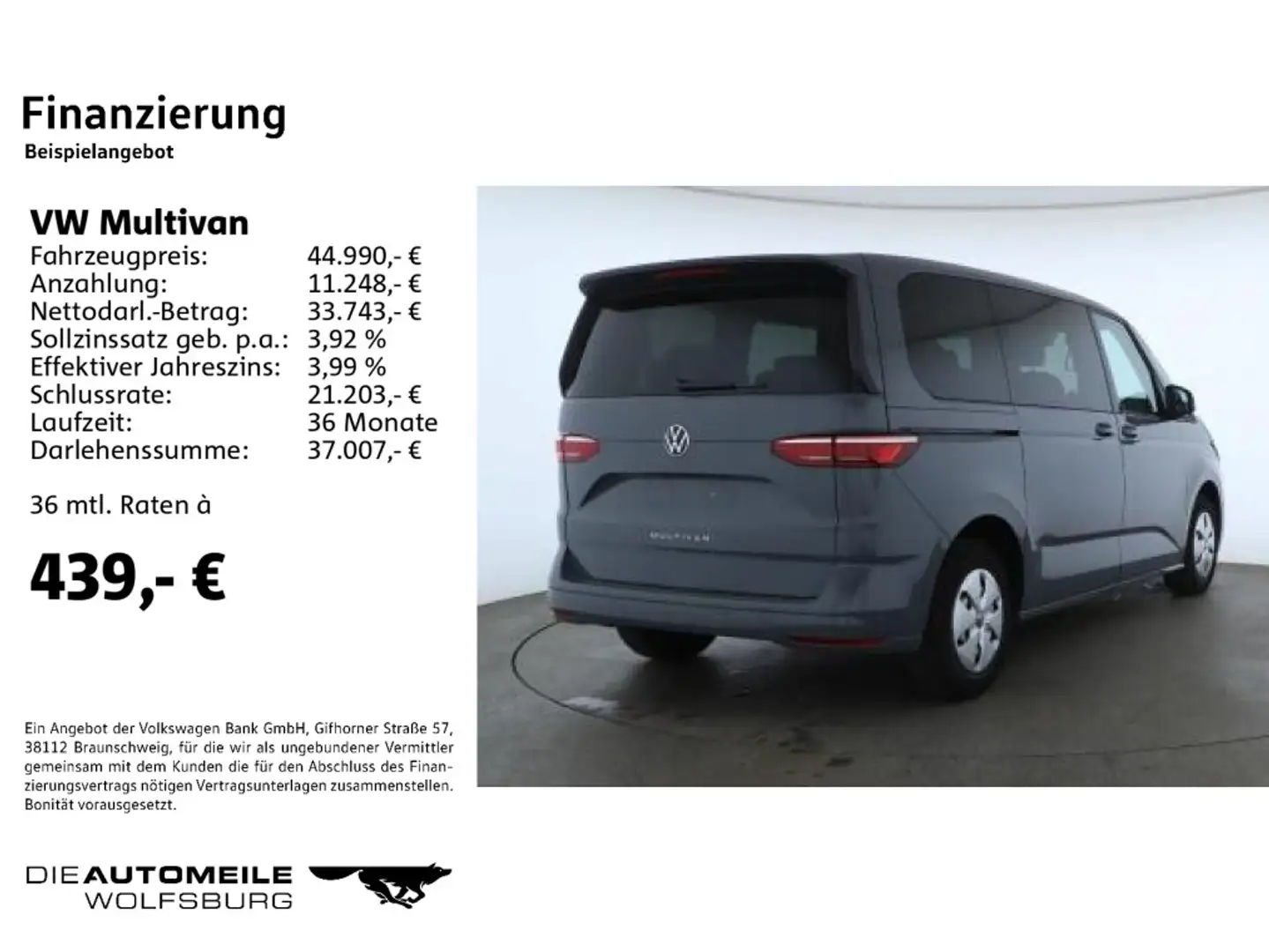 Volkswagen T7 Multivan T7 Multivan KÜ 2.0 TDI DSG Grau - 2