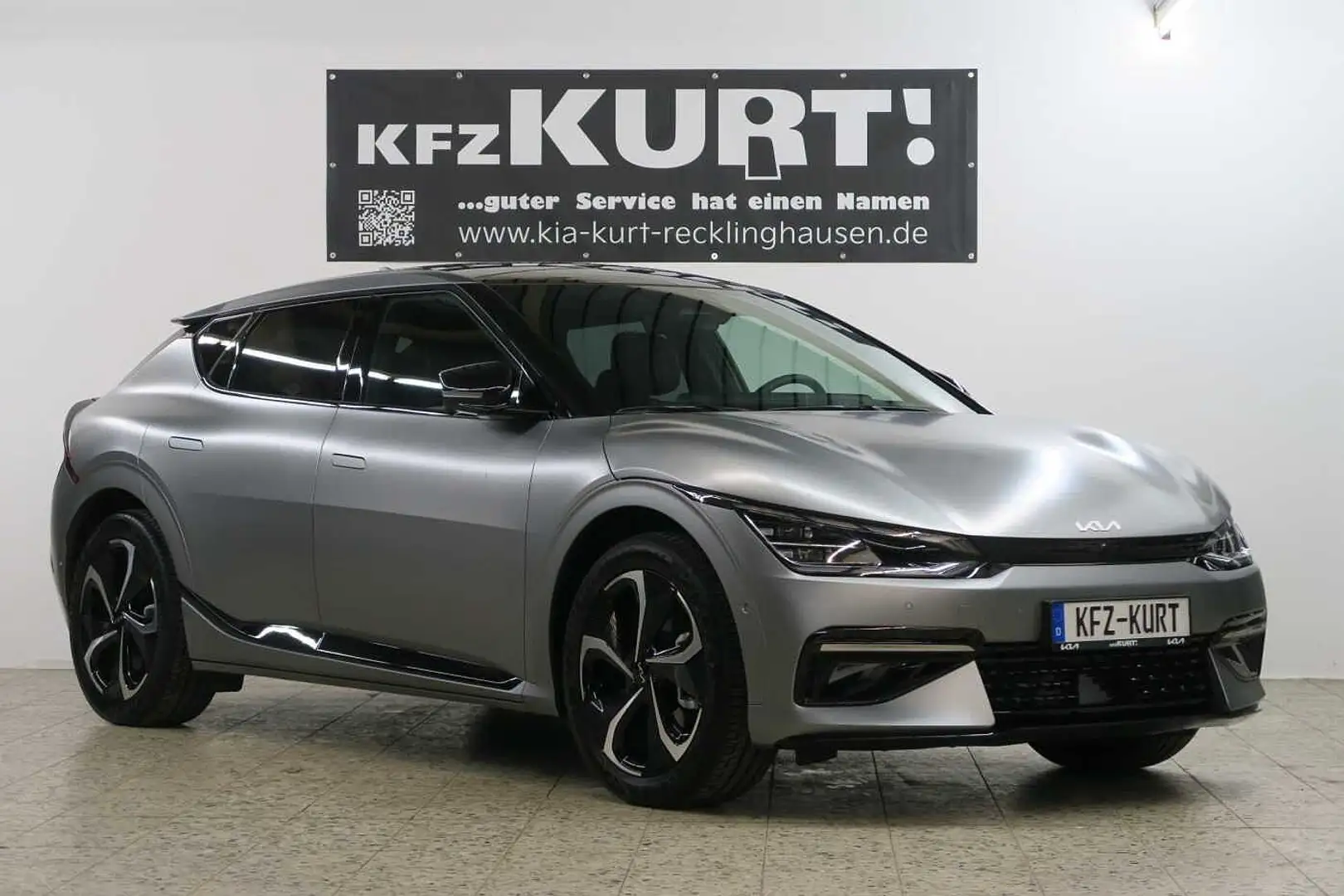 Kia EV6 77,4-kWh AWD GT Line! Paket-5+6+7+WP+GD Grau - 1