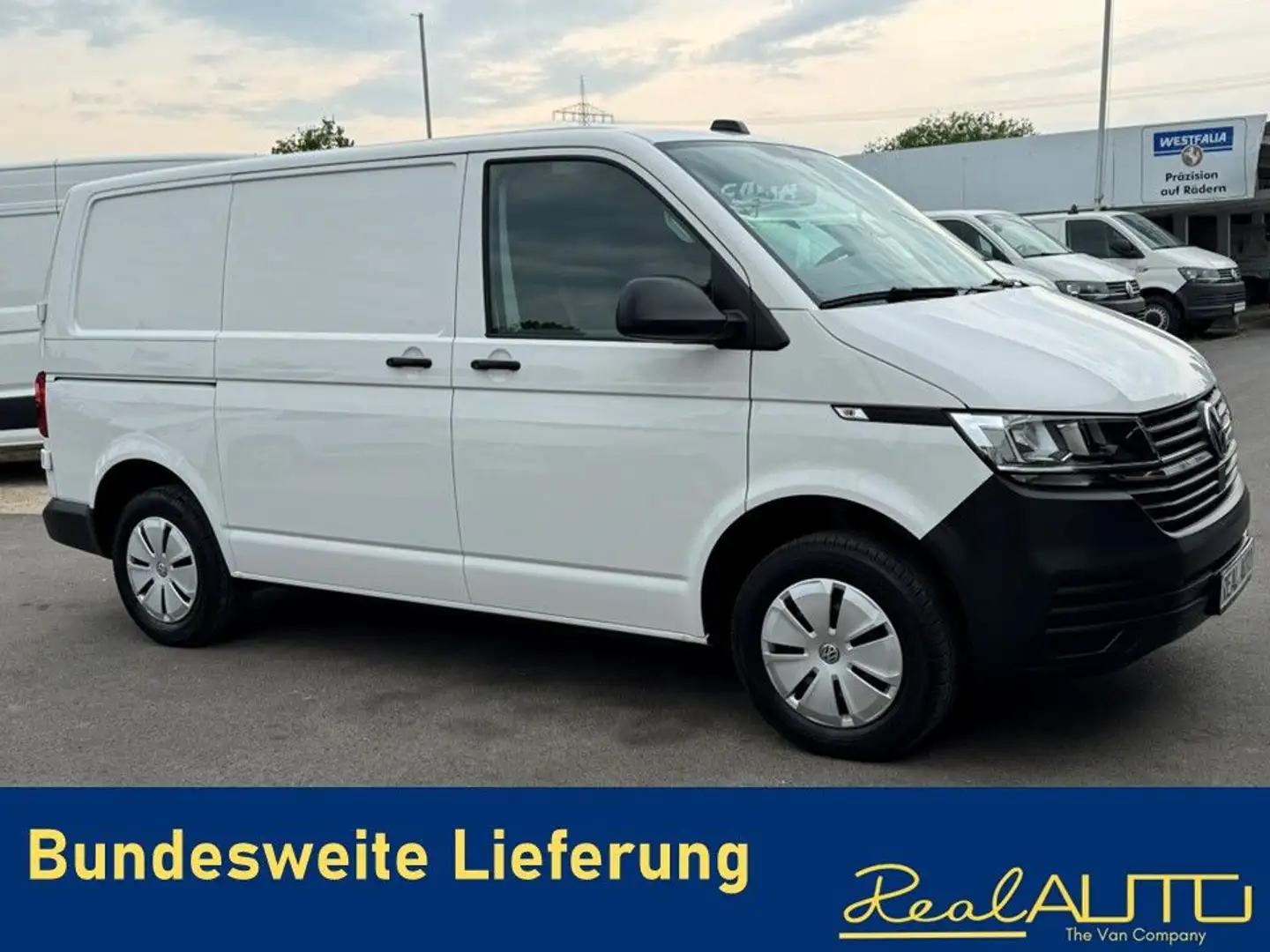 Volkswagen T6 Transporter 6.1 Kasten 2.0TDI Klima*Flügeltür Bílá - 1