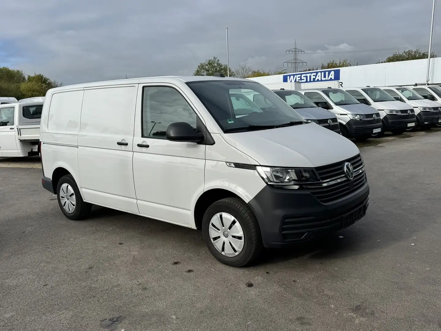 Volkswagen T6 Transporter 6.1 Kasten TDI AHK*Klima*Kamera Weiß - 2