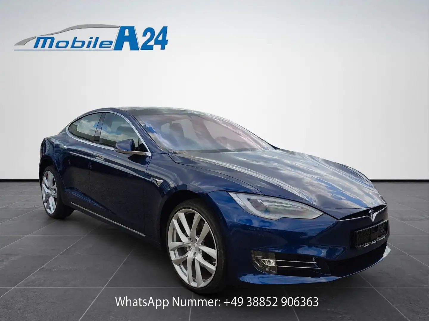 Tesla Model S 75D PREMIUM SITZE PANORAMADACH NP97T 21 Bleu - 1