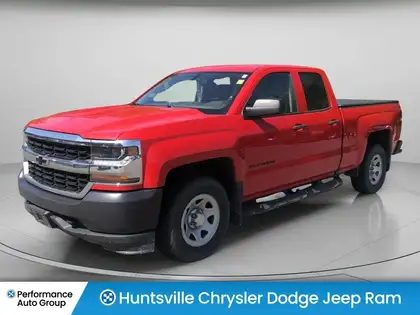 Red 2019 Chevrolet Silverado 1500 Work Truck Double Cab 4WD Pickup Truck Four-Wheel Drive 6-Speed Automatic