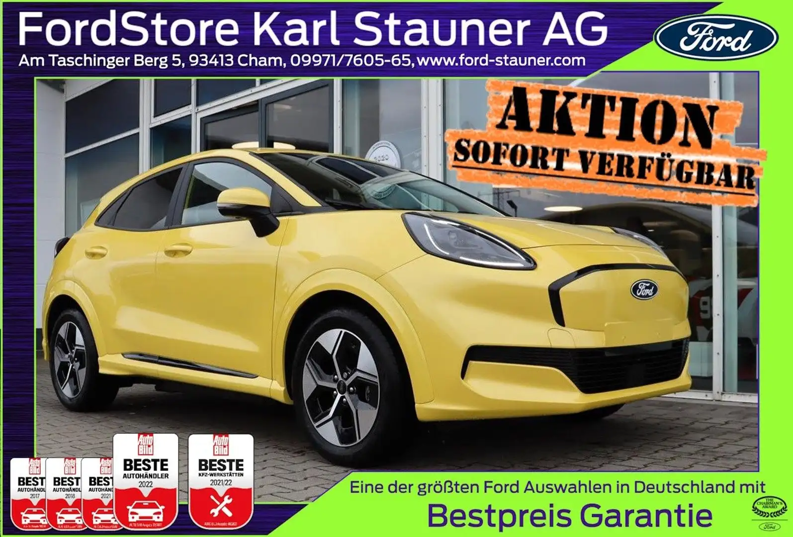 Ford Puma Gen-E Puma GEN-E VOLLELEKTRISCH 43 kWh 0,0% FIN* Jaune - 1