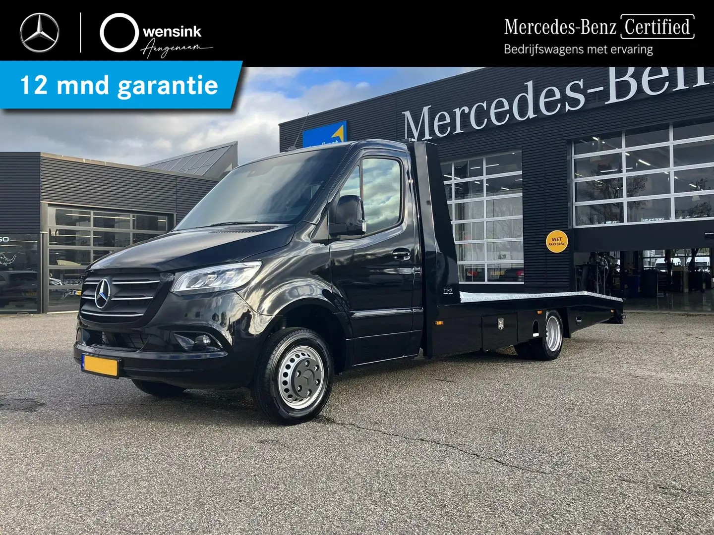 Mercedes-Benz Sprinter 519 CDI L3 Tijhof Autotransporter / Oprijwagen | M Zwart - 1