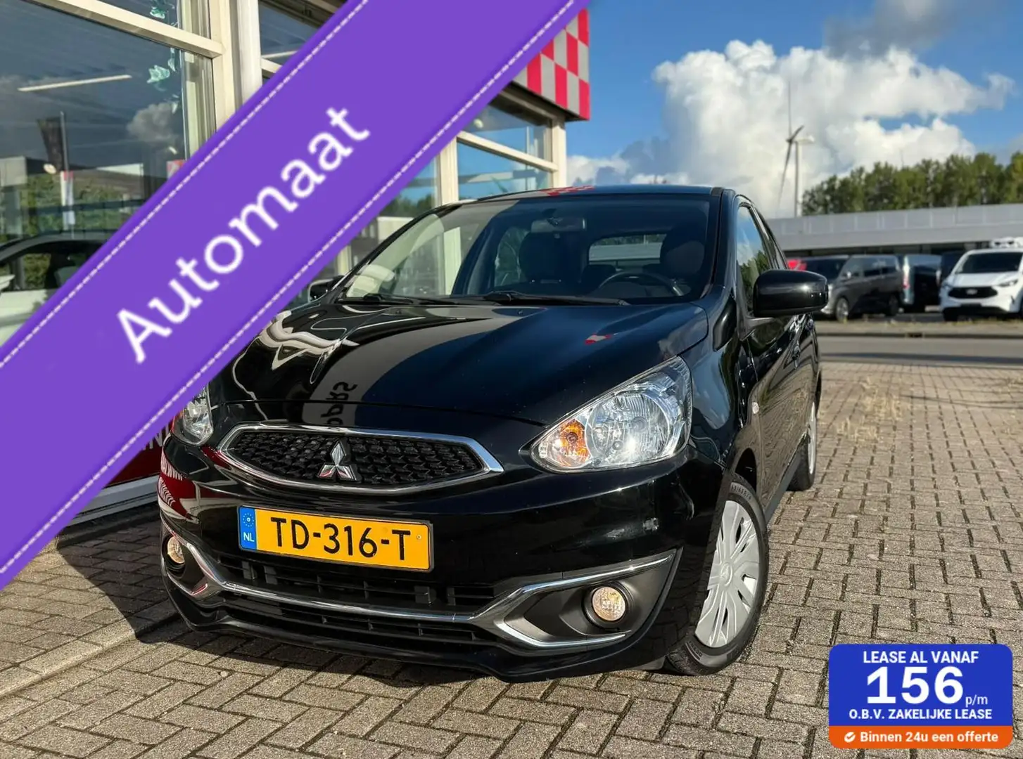 Mitsubishi Space Star 1.0 Cool+ AUTOMAAT!!! Zwart - 1