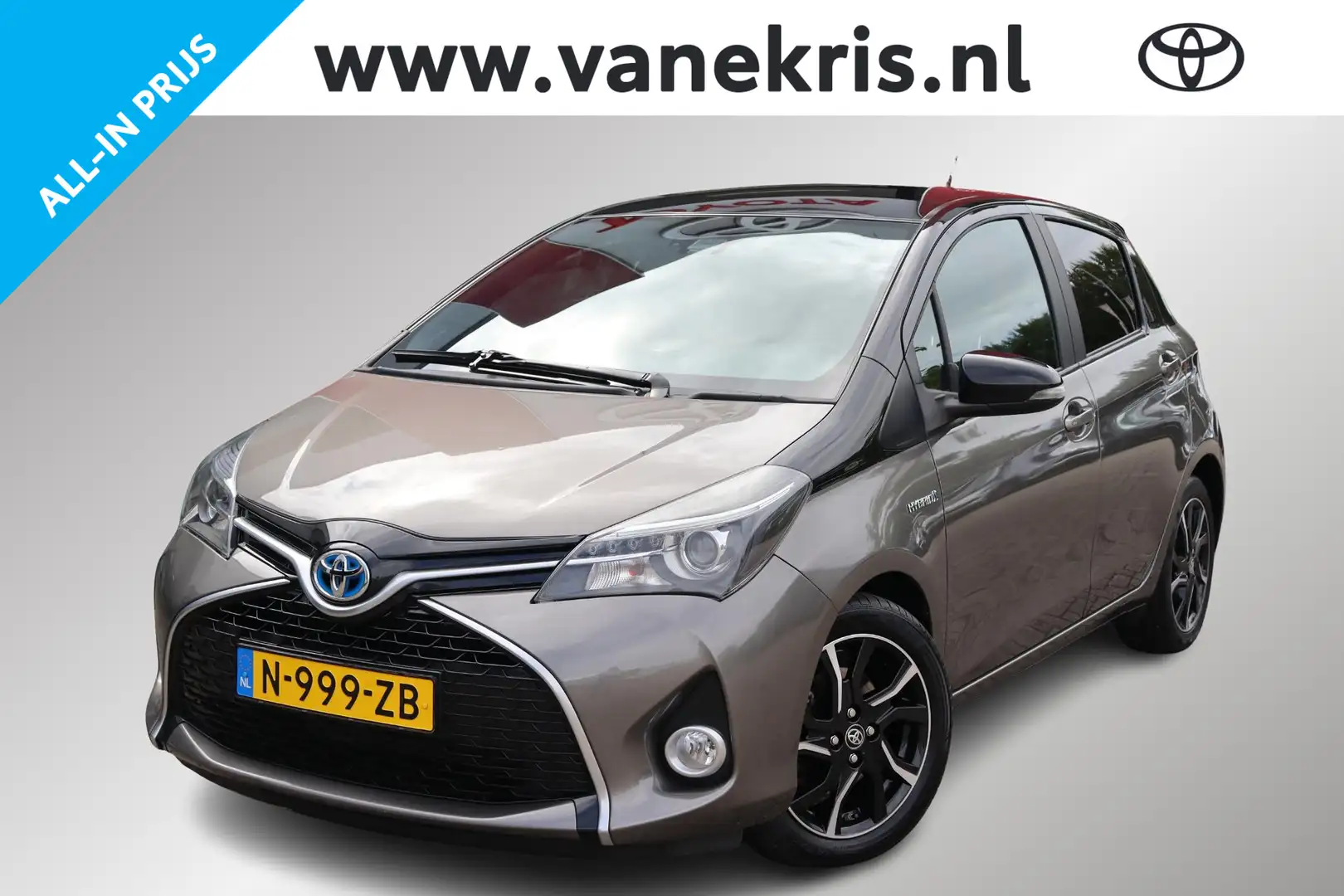 Toyota Yaris 1.5 Hybrid Dynamic Bi-Tone ,Dealeronderhouden Gris - 1