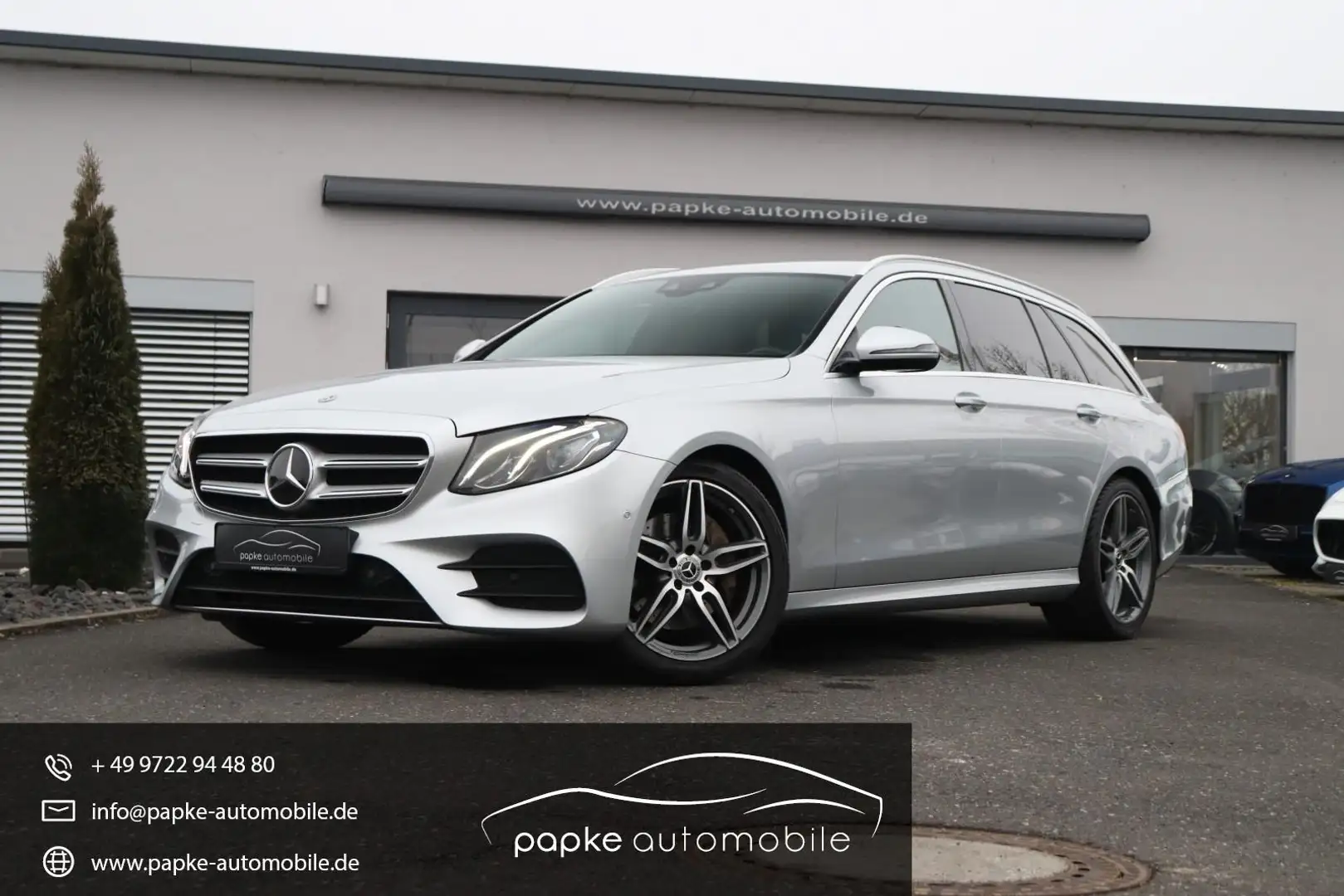 Mercedes-Benz E 220 d T AMG Line +WIDESCREEN+HEAD-UP+LED+KAMERA+ Argento - 1