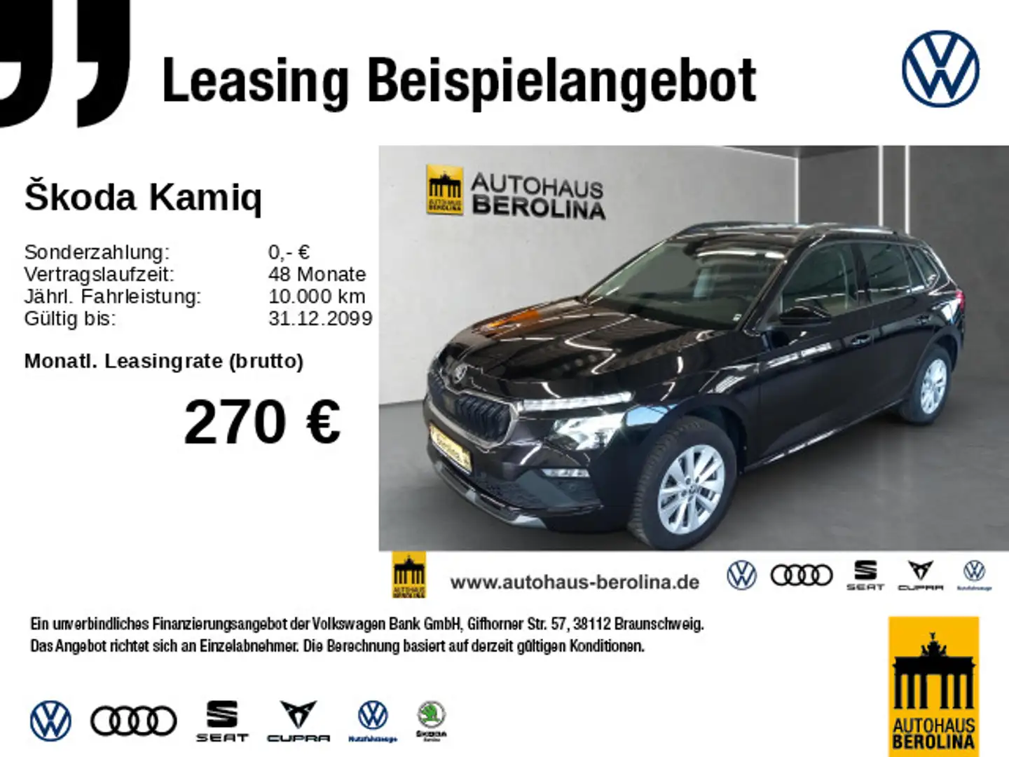 Skoda Kamiq 1.0 TSI Selection DSG *R-CAM*PDC*GRA*SHZ* Schwarz - 1