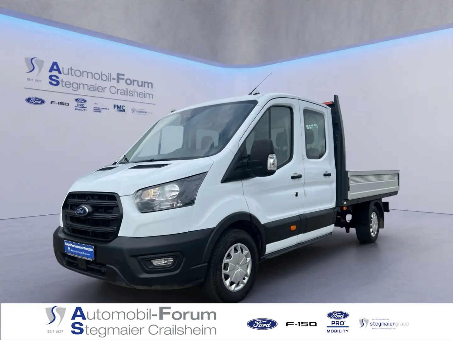 Ford Transit Pritsche DoKa 350L3 *AHK*BEIFAHRERAIRBAG* Weiß - 1