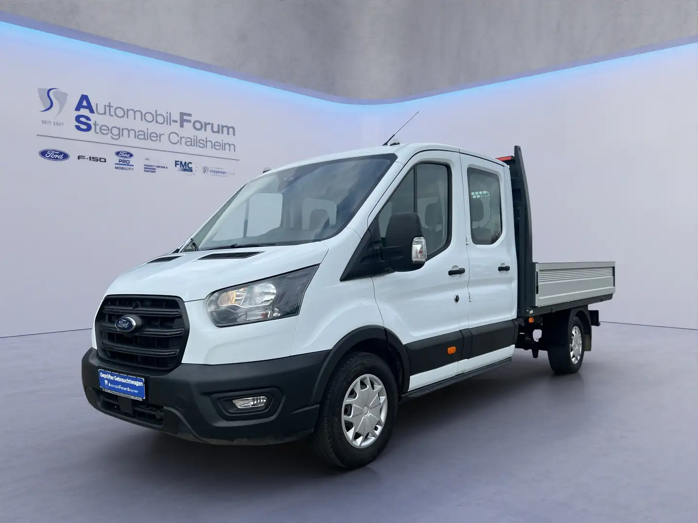 Ford Transit Pritsche DoKa 350L3 *AHK*BEIFAHRERAIRBAG* Weiß - 2