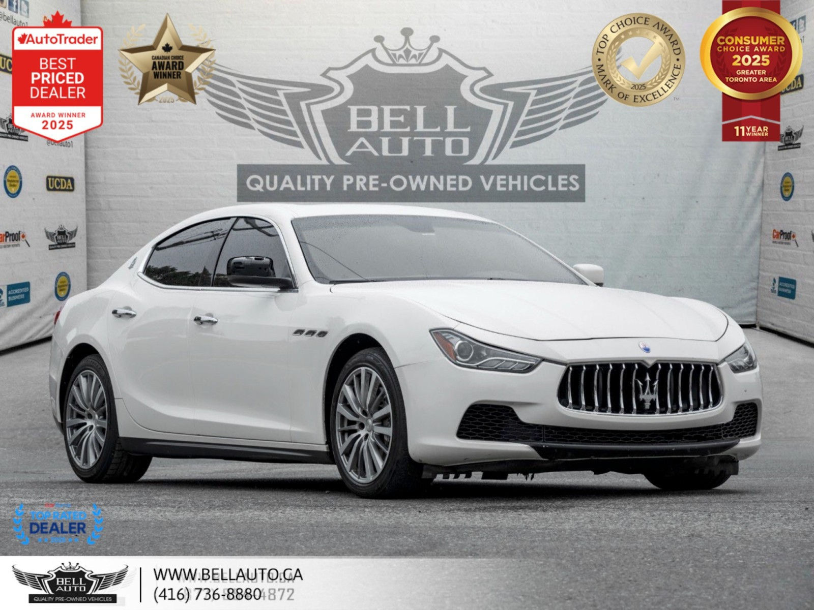 2016 Maserati Ghibli | NAVI | B.CAM | B.SPOT | SUNROOF | LTHR | KEYLESS