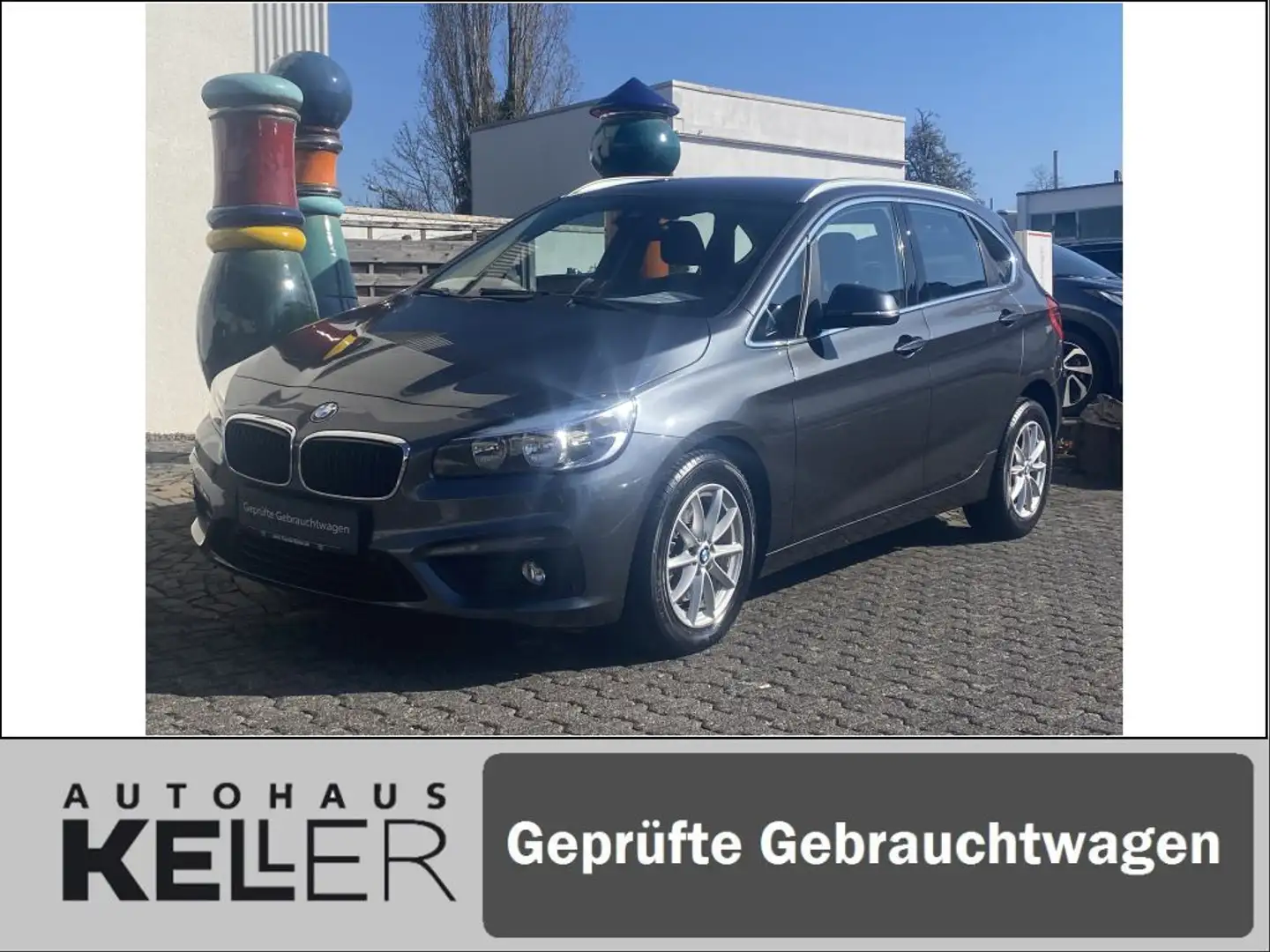BMW 218 218i Active Tourer Advantage NAVI-AHK-SHZ-PDC Grau - 1