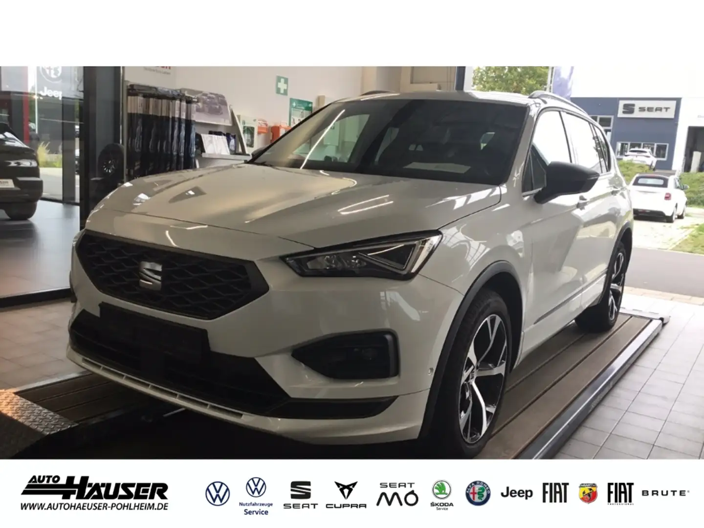 SEAT Tarraco FR 2.0 TDI DSG 4Drive AHK EL. HECKKL. MEMORY NAVI Weiß - 1