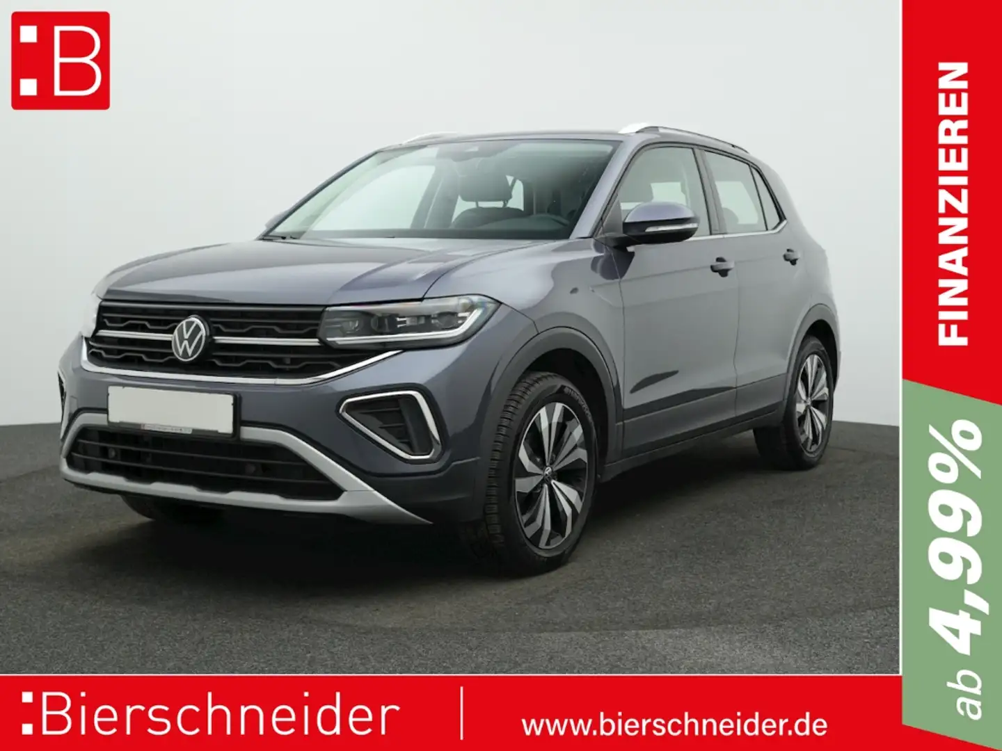 Volkswagen T-Cross 1.0 TSI Style IQ.LIGHT NAVI KAMERA Grau - 1