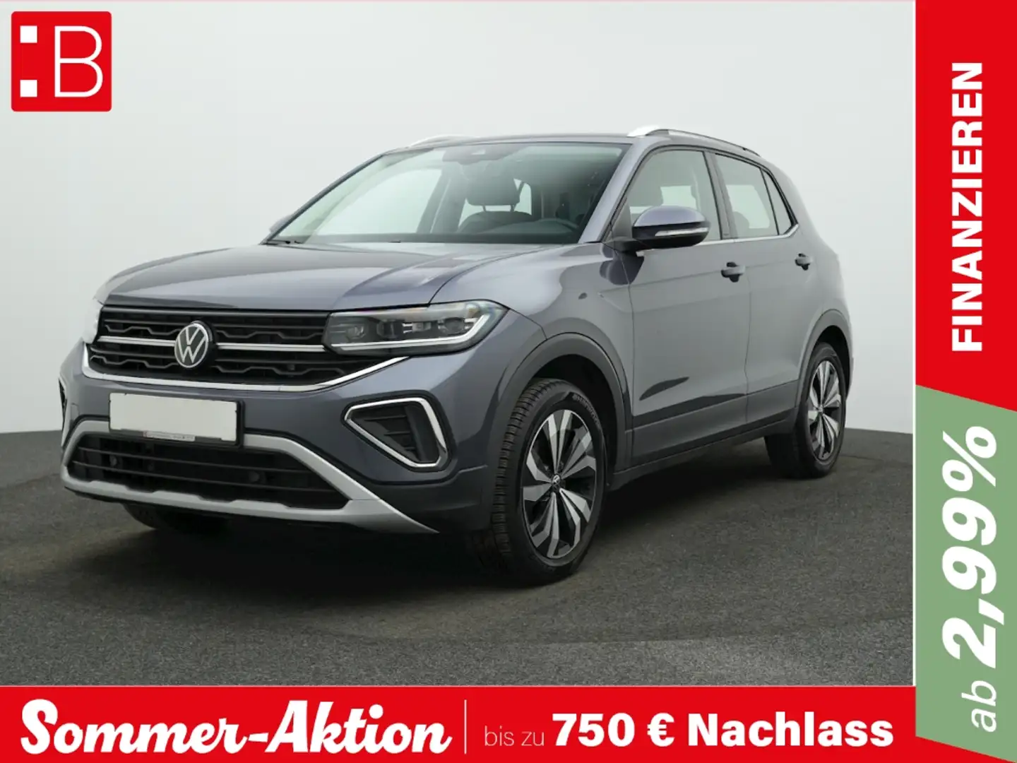 Volkswagen T-Cross 1.0 TSI Style IQ.LIGHT NAVI KAMERA Grau - 1