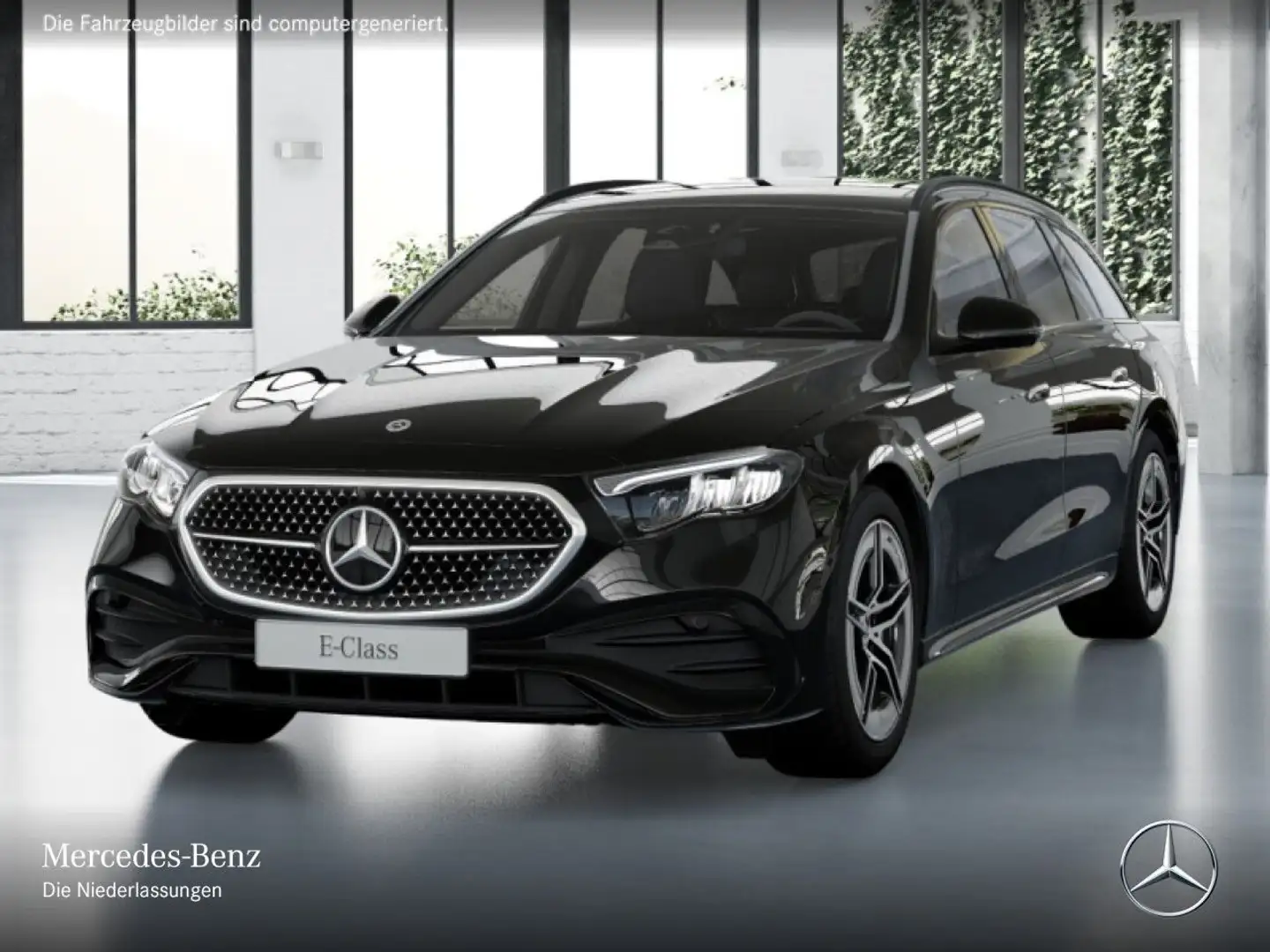 Mercedes-Benz E 220 d T AMG 360° Pano Burmester Distr. LED AHK Black - 2