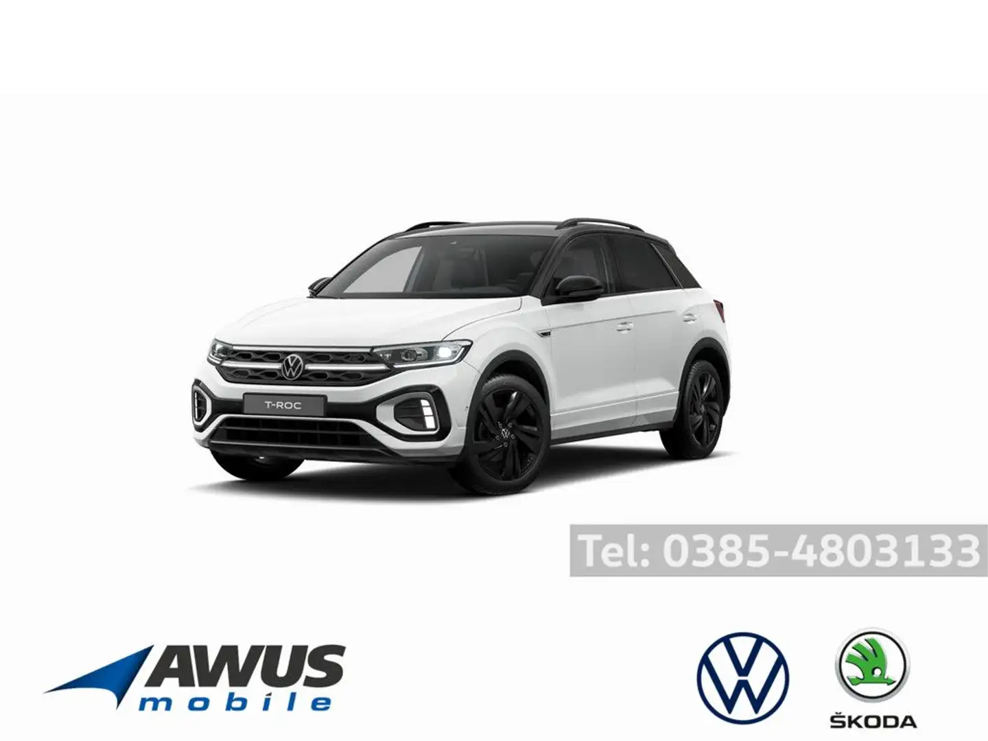 Volkswagen T-Roc 1.5TSI DSG R-Line AHK Bianco - 1