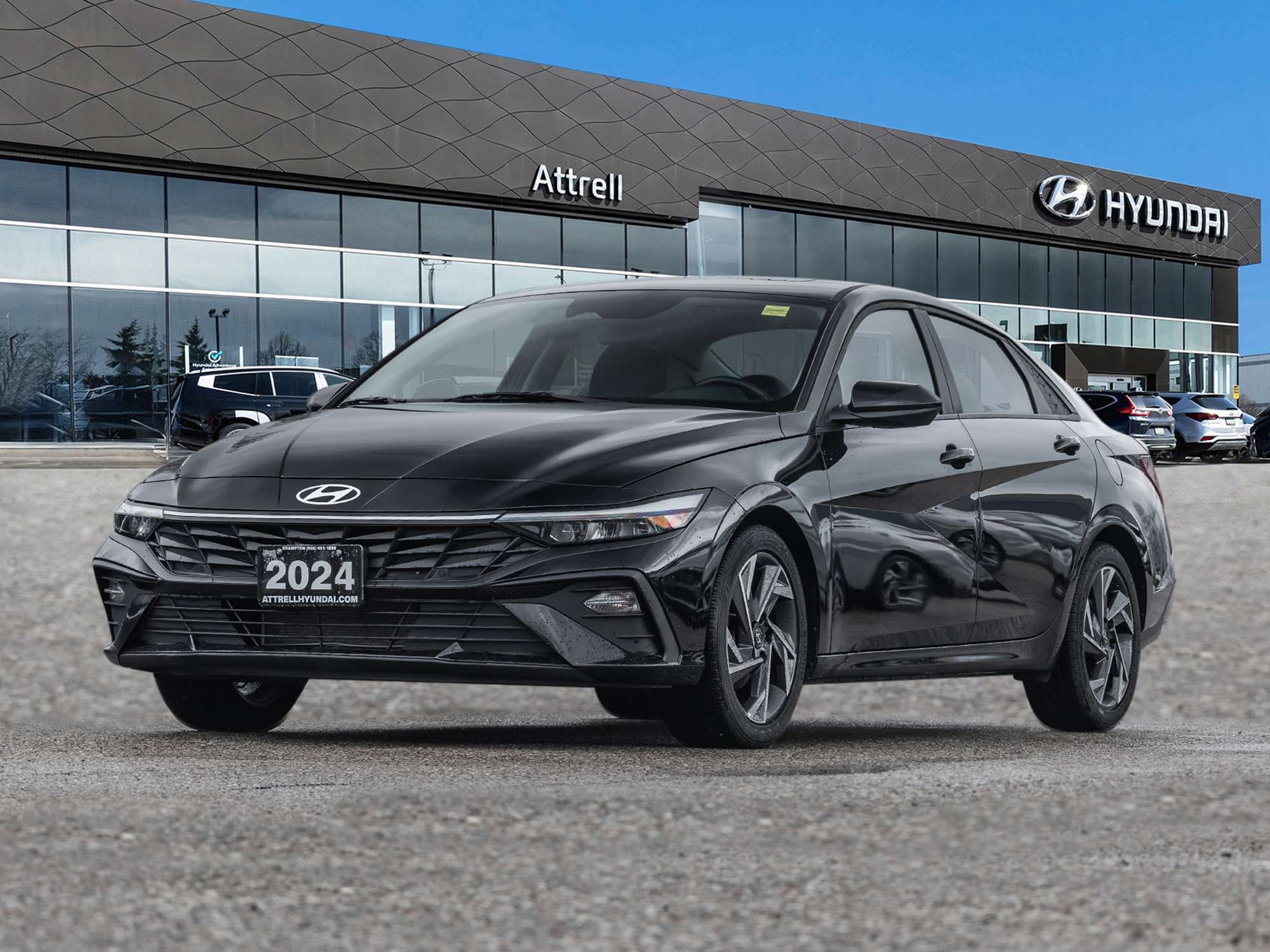 Black 2024 Hyundai Elantra Sedan  Automatic