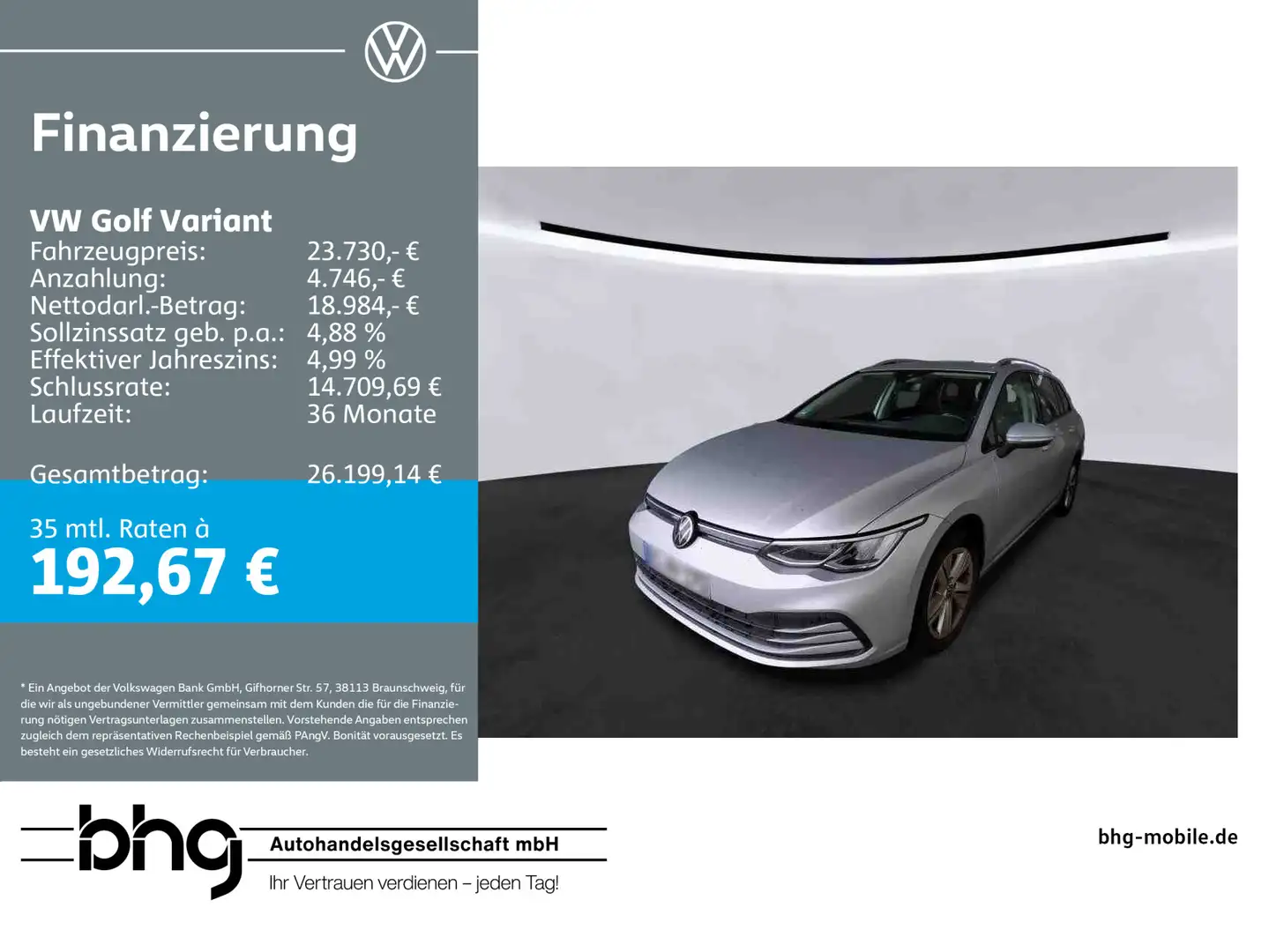 Volkswagen Golf Variant 2.0 TDI DSG Life Argento - 1