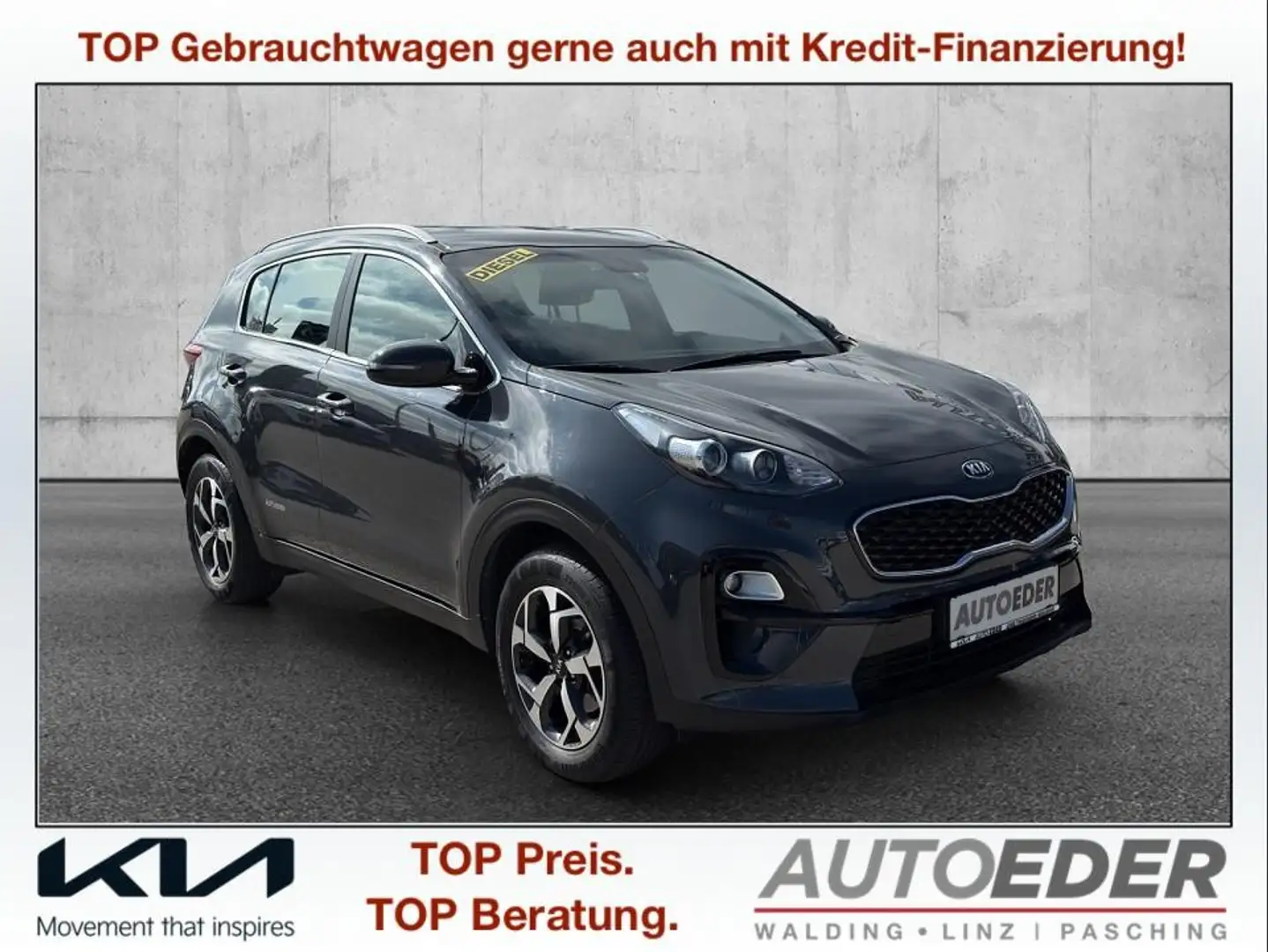 Kia Sportage 1,6 CRDI SCR Silber - 1