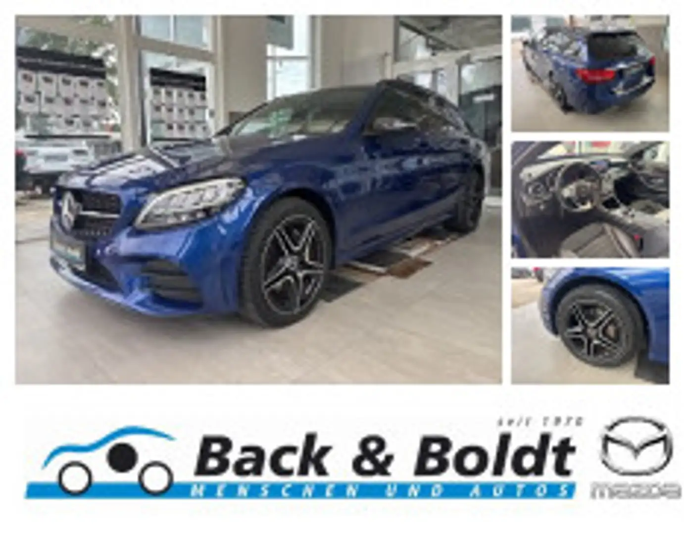 Mercedes-Benz C 220 d Kombi 4Matic AMG+AHK+NAVI+KAMERA+NIGHT Bleu - 1