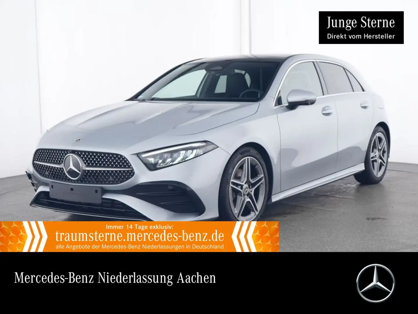 Mercedes-Benz A 200 d AMG+PANO+360°+LED+TOTW+KEYLESS+8G Zilver - 1