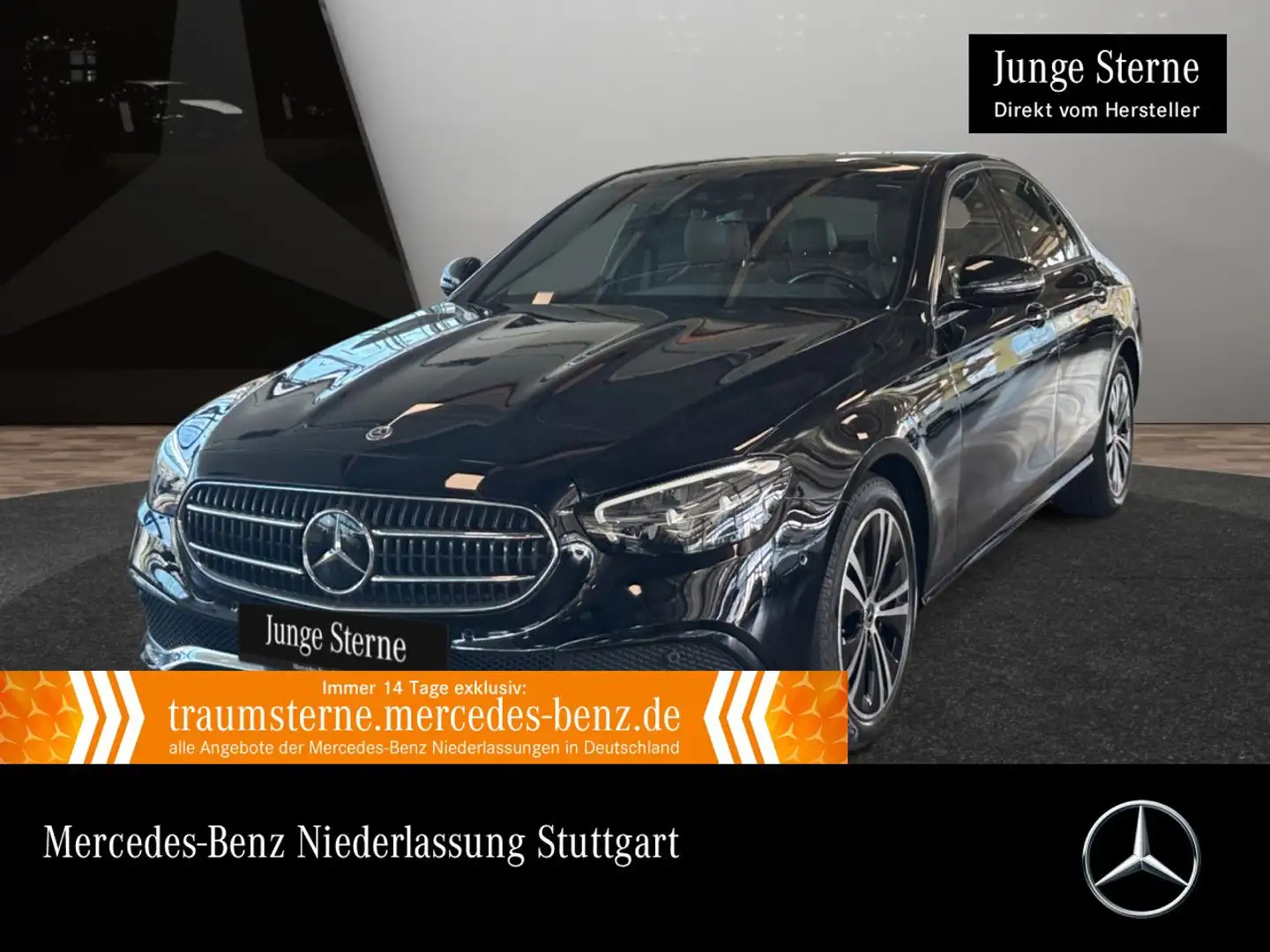 Mercedes-Benz E 400 d 4M AVANTG+PANO+AHK+LED+FAHRASS+KAMERA+9G Schwarz - 1