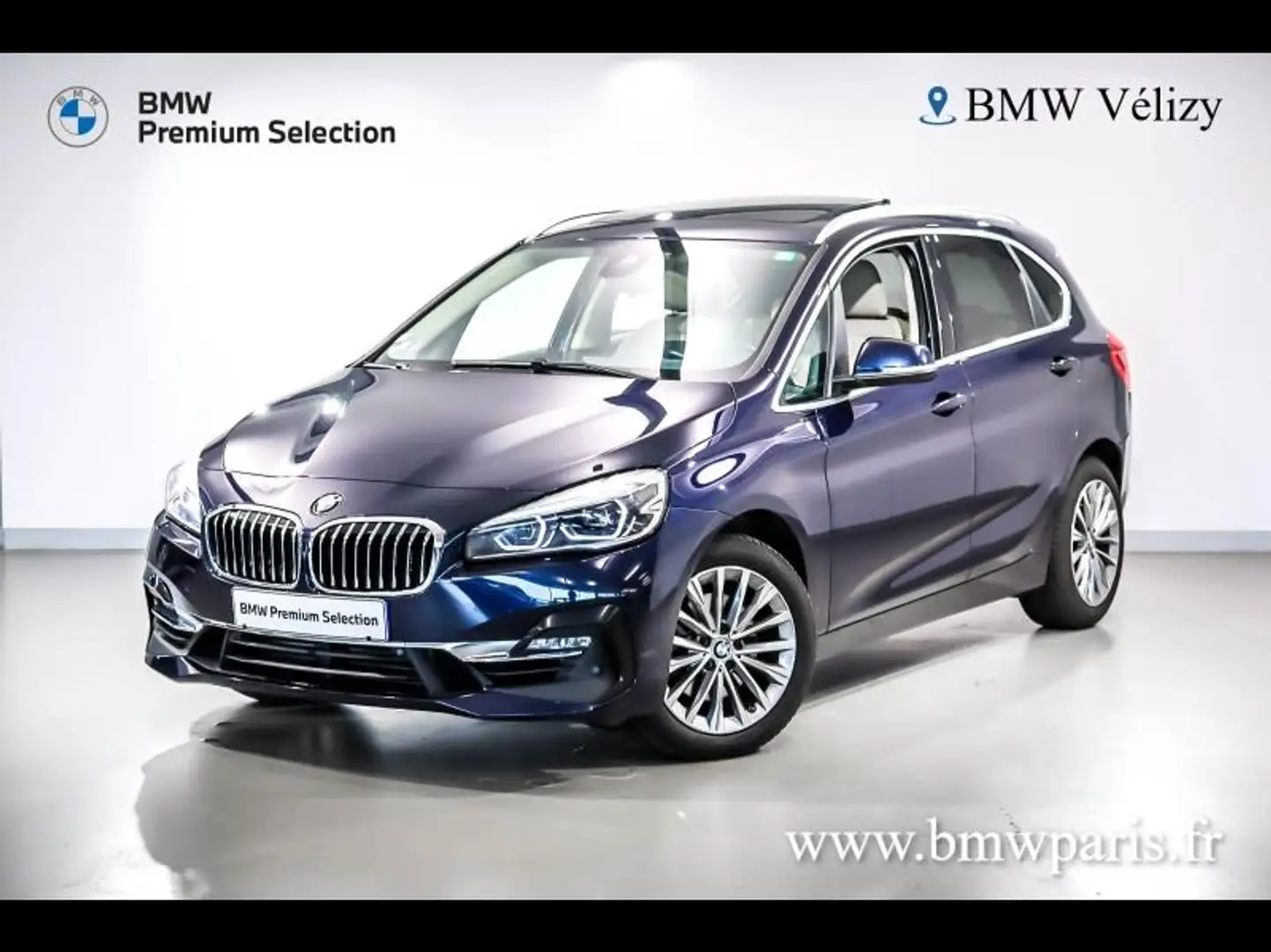 BMW 220 220iA 192ch Luxury DKG7 Bleu - 1