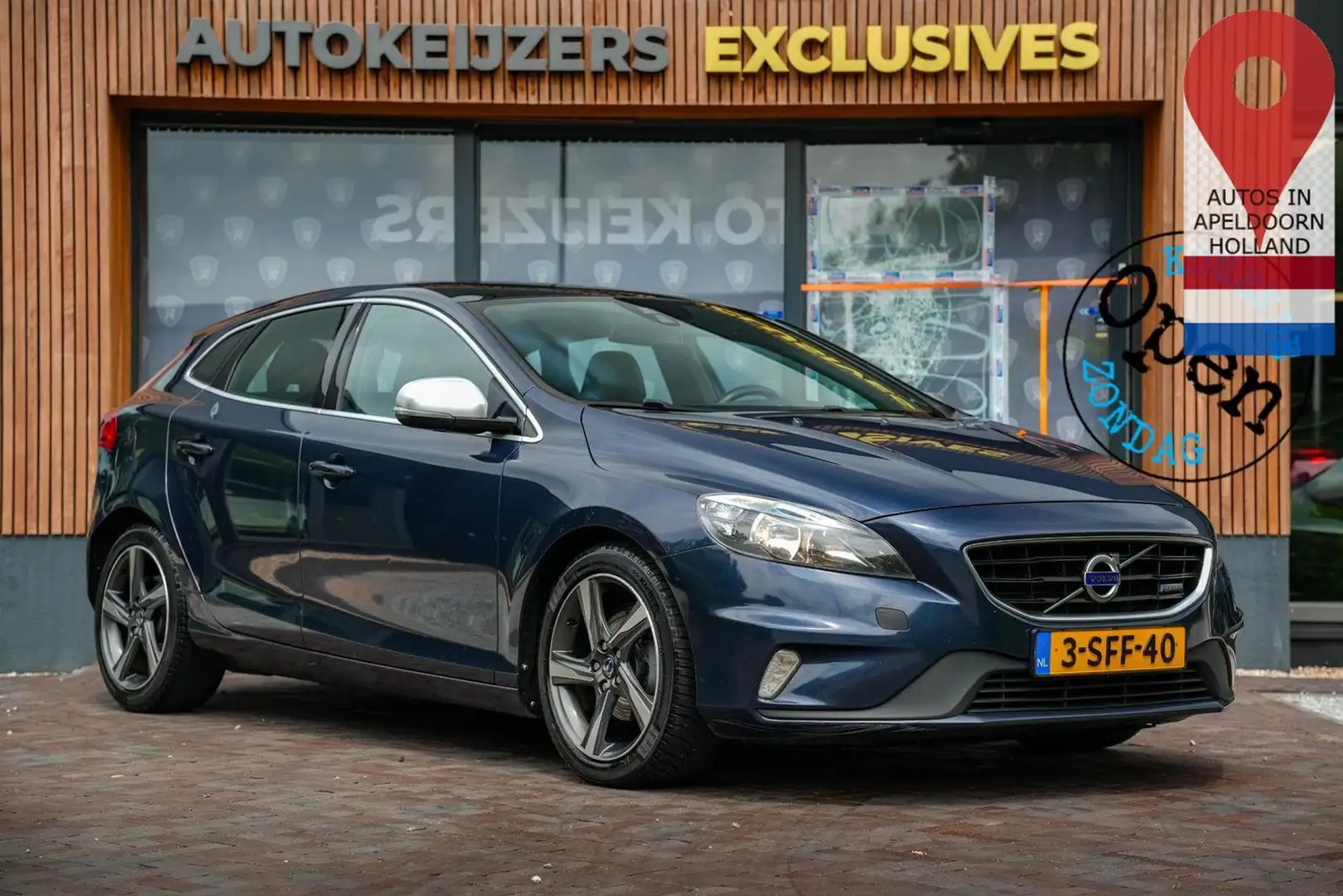 Volvo V40 1.6 D2 R-Design Panodak Cruise kamera Navi S Blau - 1