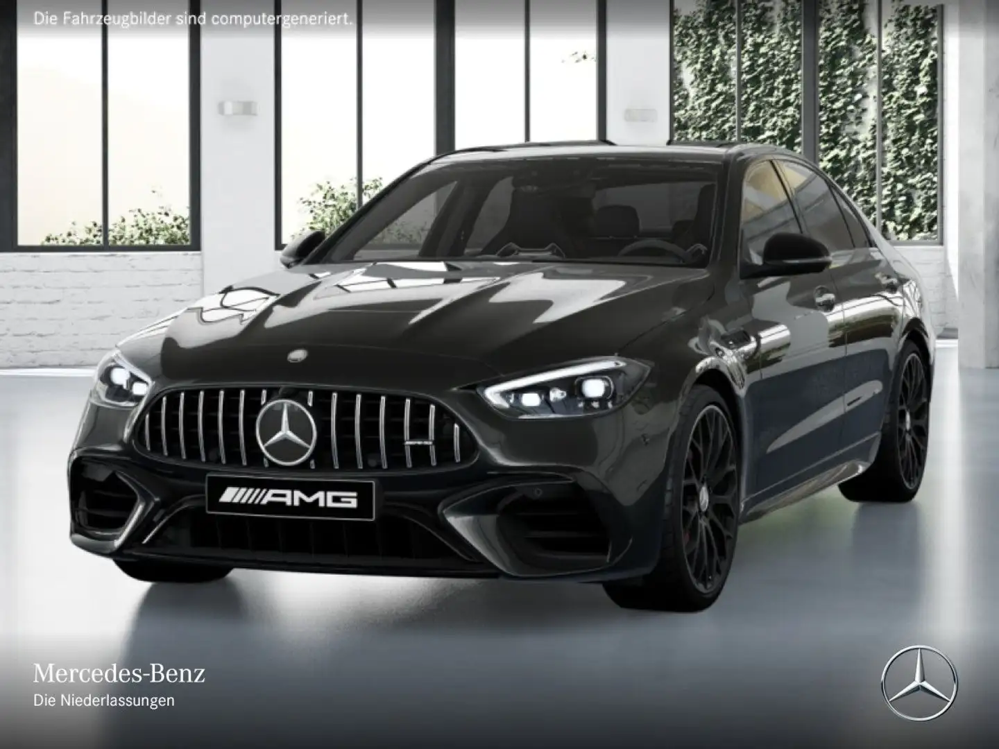 Mercedes-Benz C 63 AMG C 63 S E NIGHT+DRIVERS+PANO+360+BURMESTER+KEYLESS Grau - 2