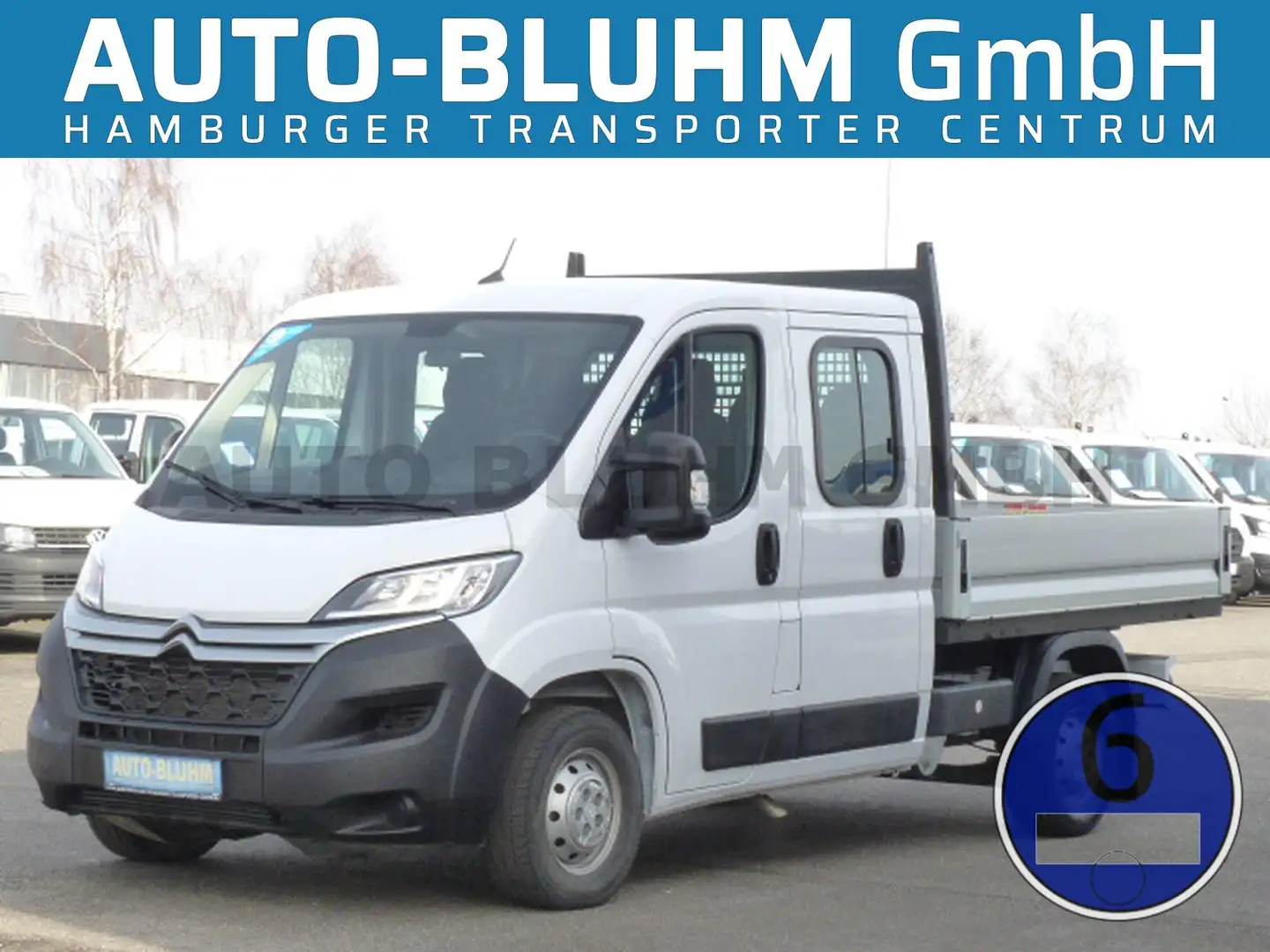 Citroen Jumper 35 B-HDi Doka L2 + AHK 2,5T 7-Sitze Klima Weiß - 1
