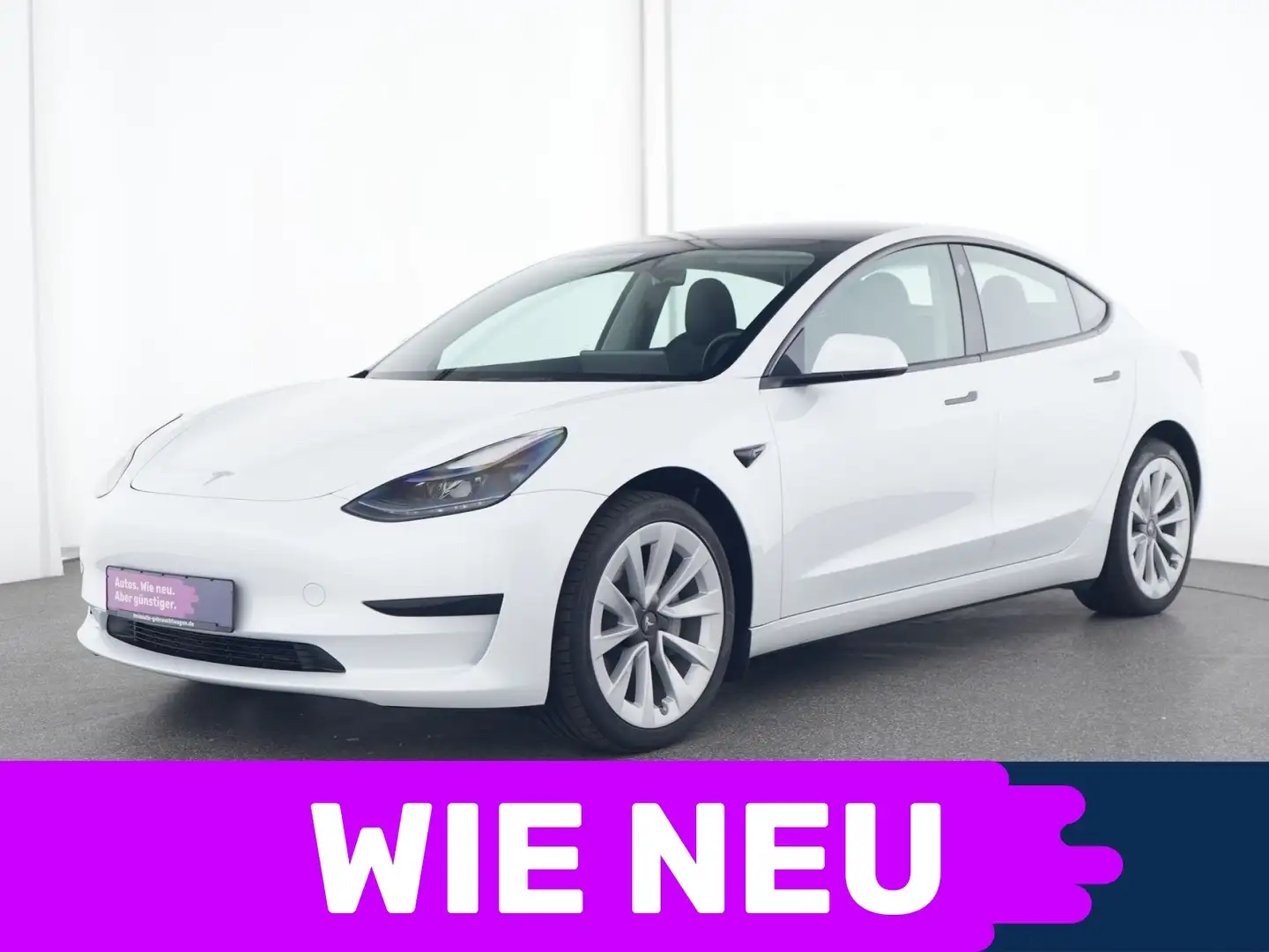 Tesla Model 3 Rückfahrkamera HD|ACC|Navigation|SHZ Weiß - 1