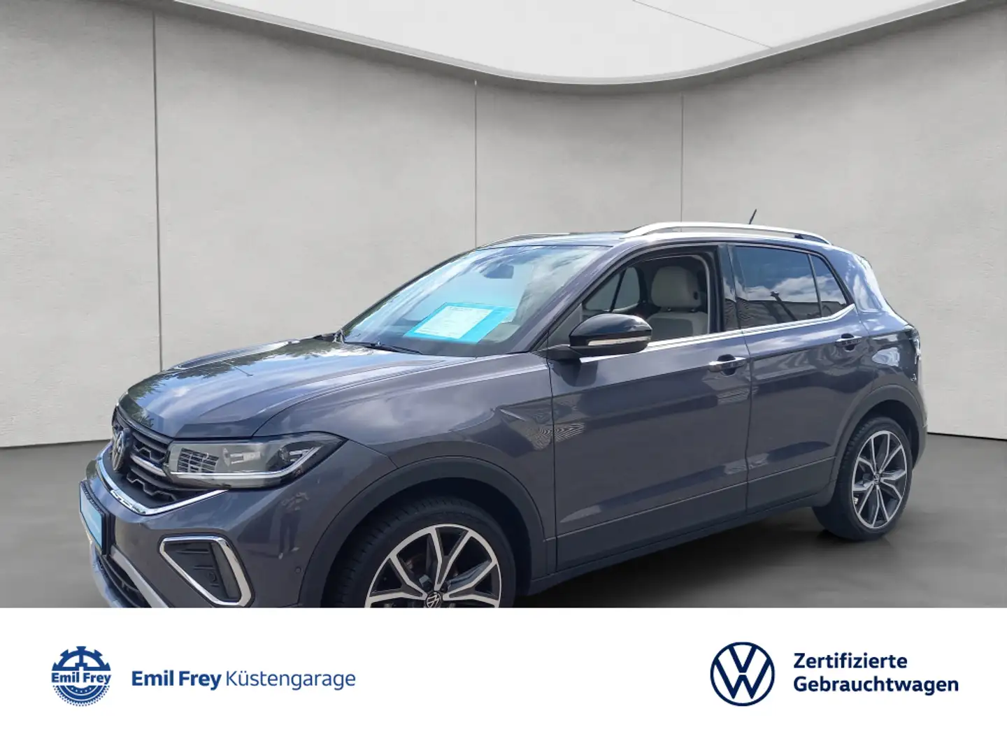 Volkswagen T-Cross 1.0 TSI -Style- DSG AHK/ LED/ Navi/ RF Grau - 1