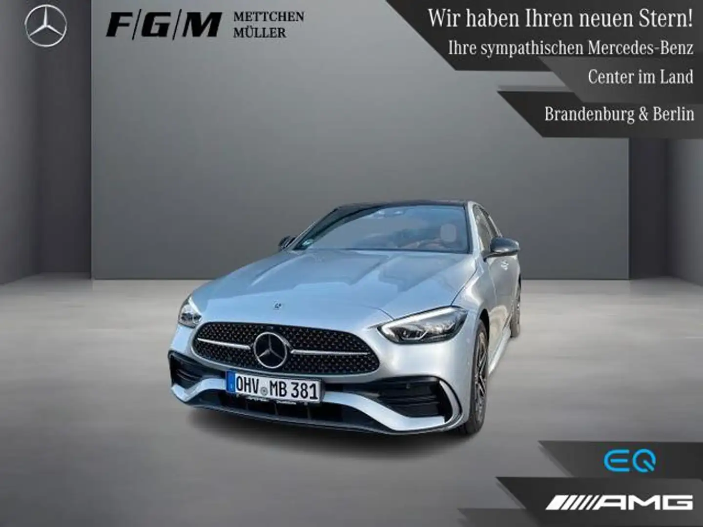 Mercedes-Benz C 300 de 4M AMG Burm|KeyGo|S-Dach|TWA|Night|Pano Silber - 1