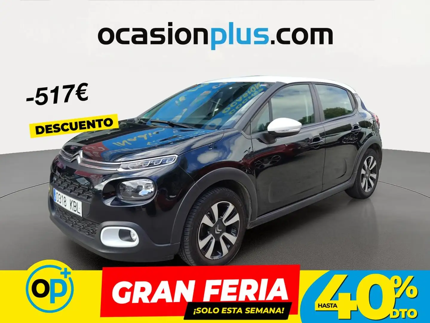 Citroen C3 1.2 PureTech Feel 68 Negro - 1