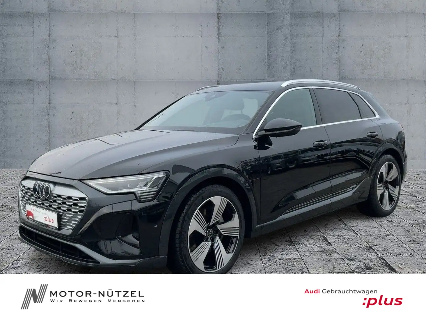 Audi Q8 e-tron 55 QU ADVANCED MATRIX+NAVI+HuD+AHK+21" Schwarz - 1