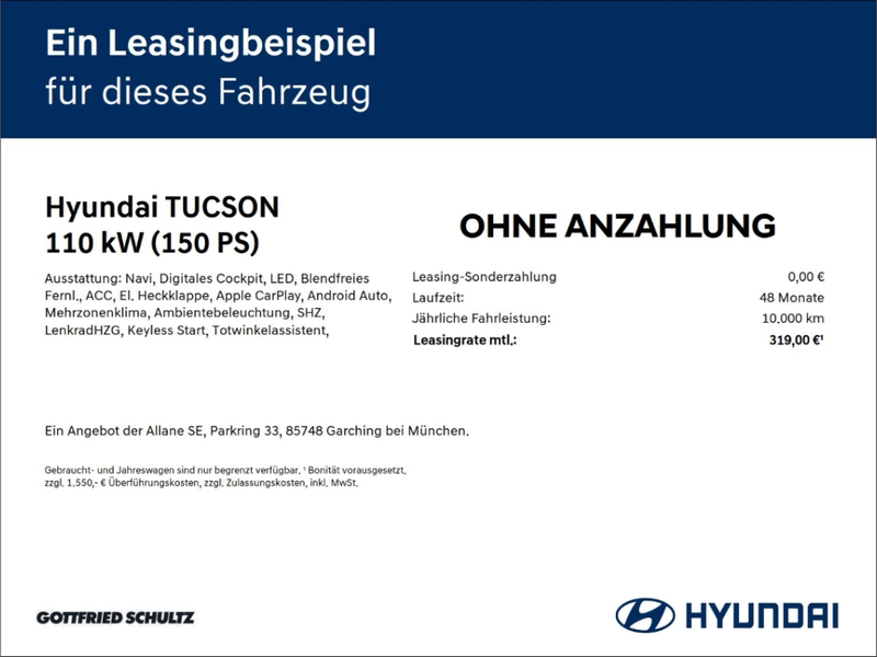 Hyundai TUCSON N-Line 1.6 T-GDI 7-DCT N Line 2WD*** Dienstwagen * — photo 2