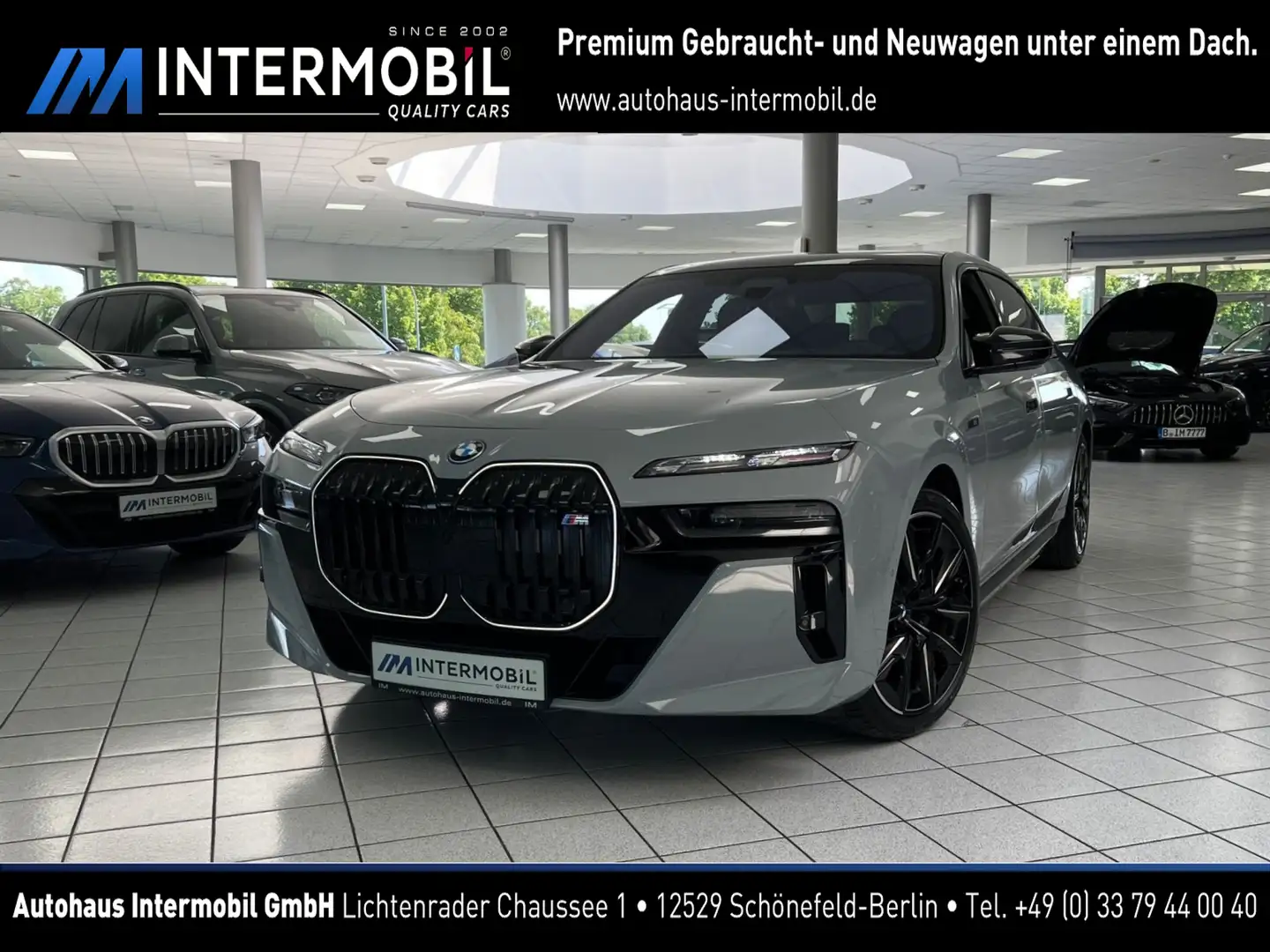BMW i7 xDriveM70 PANO-SKY*KRISTALL*A-TÜREN*B&W* Grau - 1