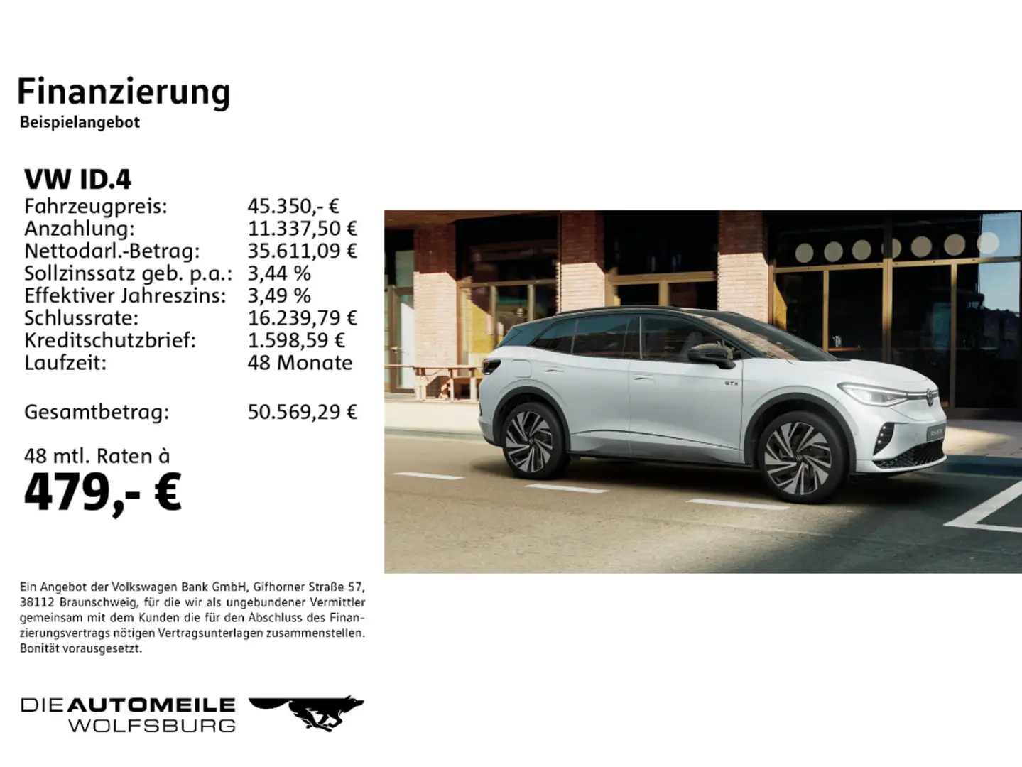 Volkswagen ID.4 4Motion GTX Matrix/H+K/Pano/AHK/DCC/ACC Weiß - 2