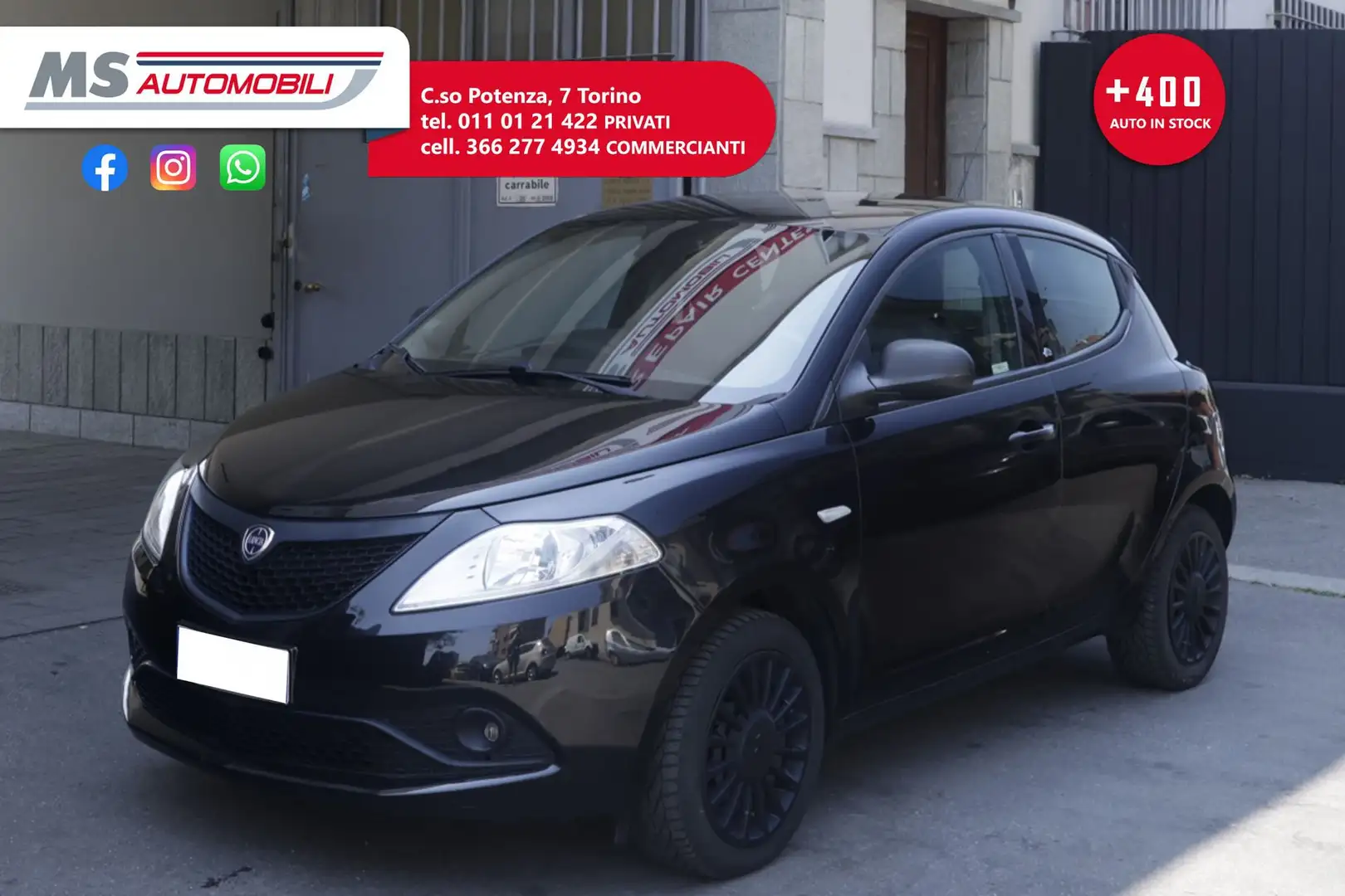 Lancia Ypsilon Lancia Ypsilon 1.2 69 CV 5 porte Platinum Unicopr Nero - 1