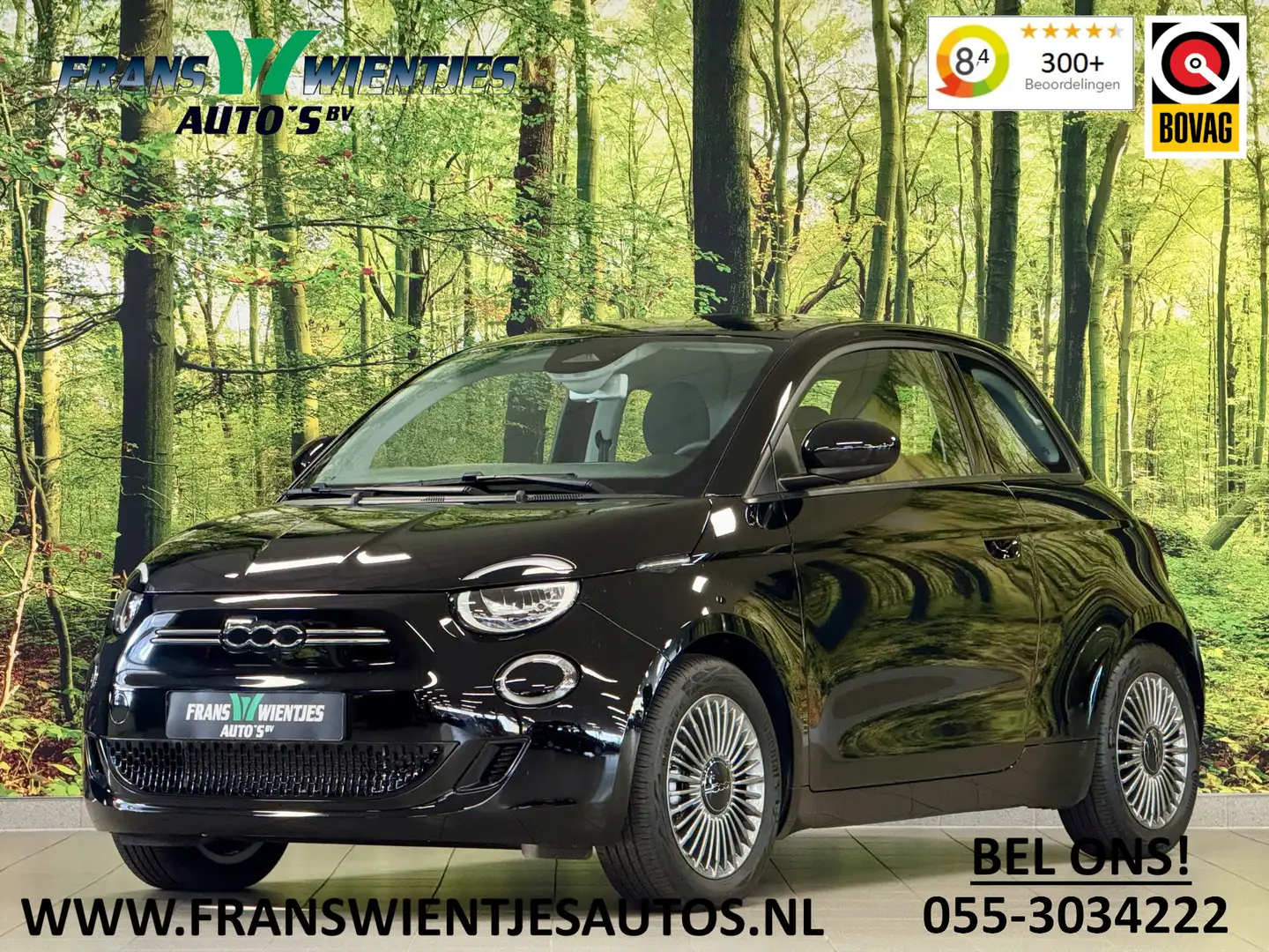 Fiat 500e Icon 42 kWh | Navigatie | Cruise Control | 16" Lic Zwart - 1