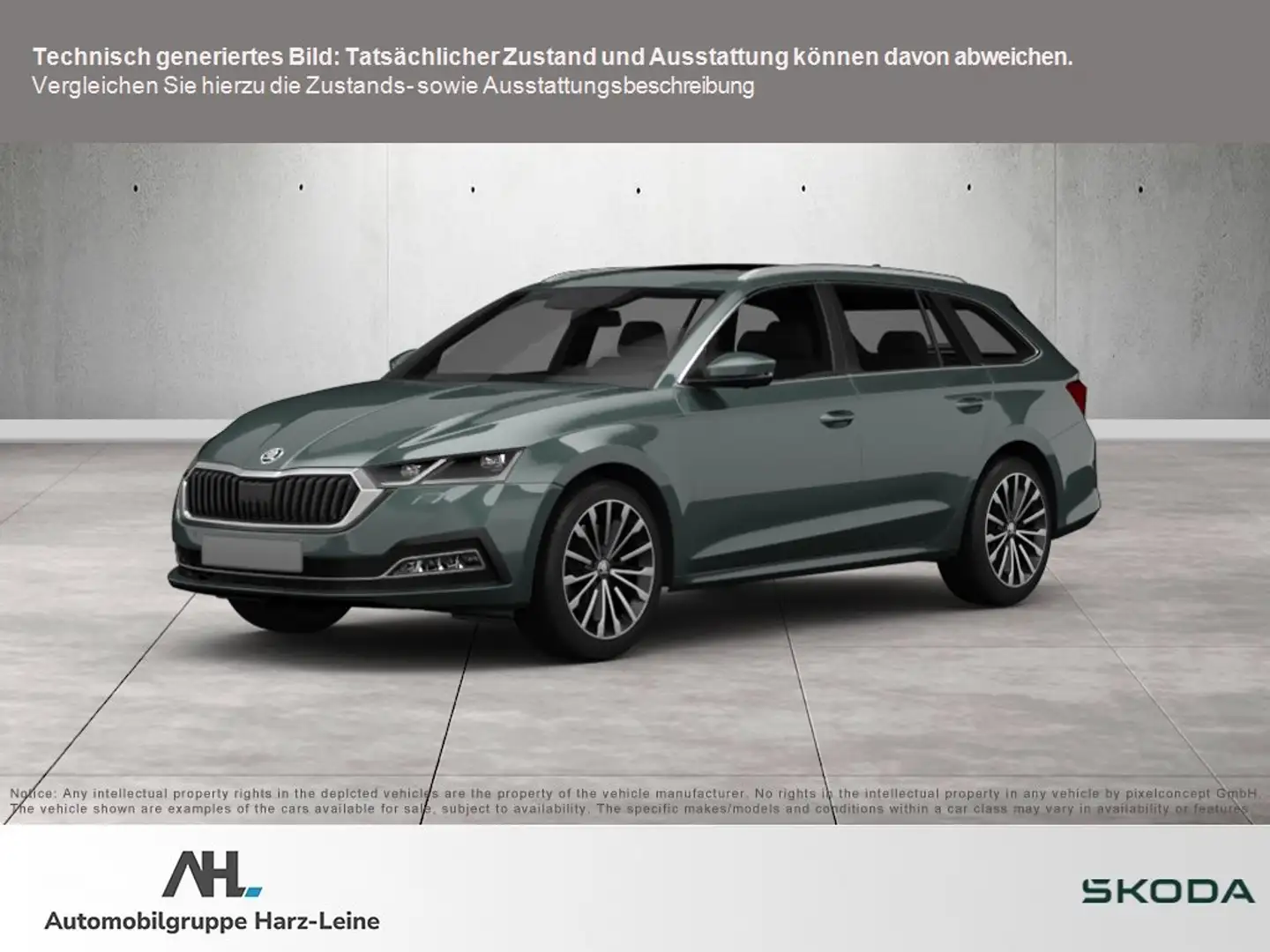 Skoda Octavia Combi 1.4 TSI iV Style DSG LED PDC SHZ Smart Link Grijs - 1