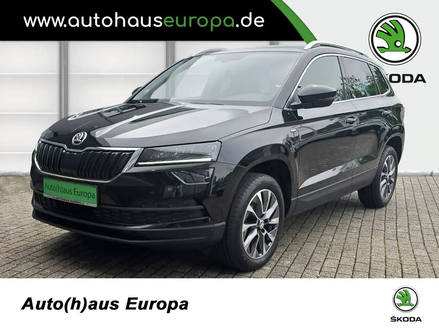 Skoda Karoq 1.0 TSI Drive 125 AHK KlimaA SmartLink eKlappe 4xS Schwarz - 1