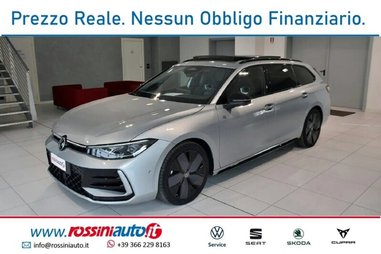 Volkswagen Passat 1.5 ETSI 150 CV DSG R-LINE R19 LEEDS + TETTO + BLA Argent - 1