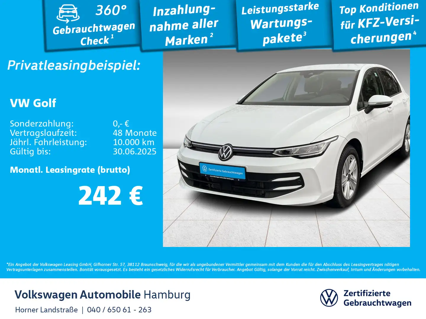 Volkswagen Golf VIII Life 1.5 TSI Sitzheizung Einparkhilfe Blanco - 1